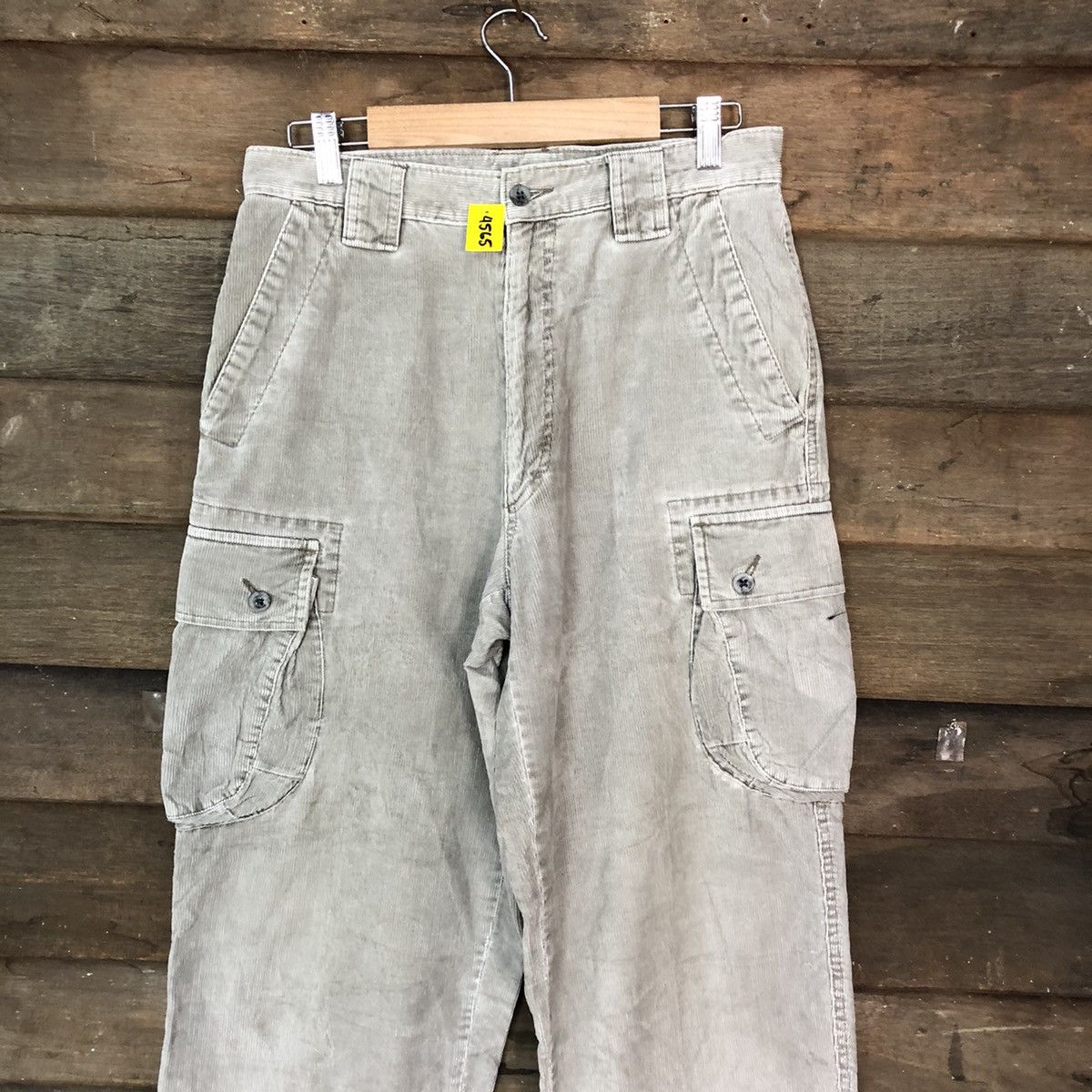Vintage Vintage faded Grey multi pocket corduroy Cargo Pants #4565 Size US 28 / EU 44 - 2 Thumbnail