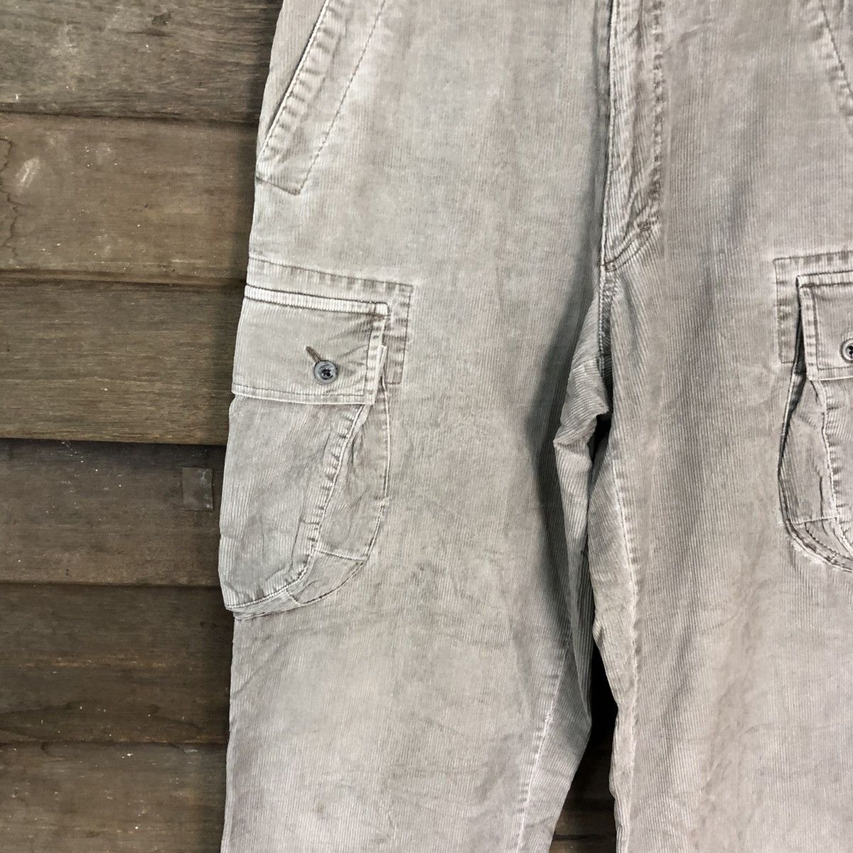 Vintage Vintage faded Grey multi pocket corduroy Cargo Pants #4565 Size US 28 / EU 44 - 6 Thumbnail