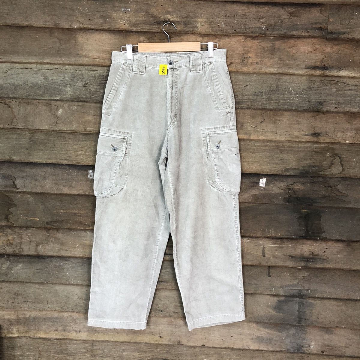 Vintage Vintage faded Grey multi pocket corduroy Cargo Pants #4565 Size US 28 / EU 44 - 1 Thumbnail