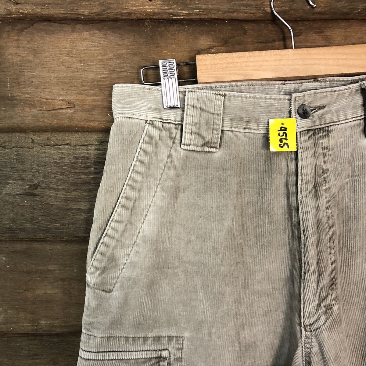 Vintage Vintage faded Grey multi pocket corduroy Cargo Pants #4565 Size US 28 / EU 44 - 4 Thumbnail