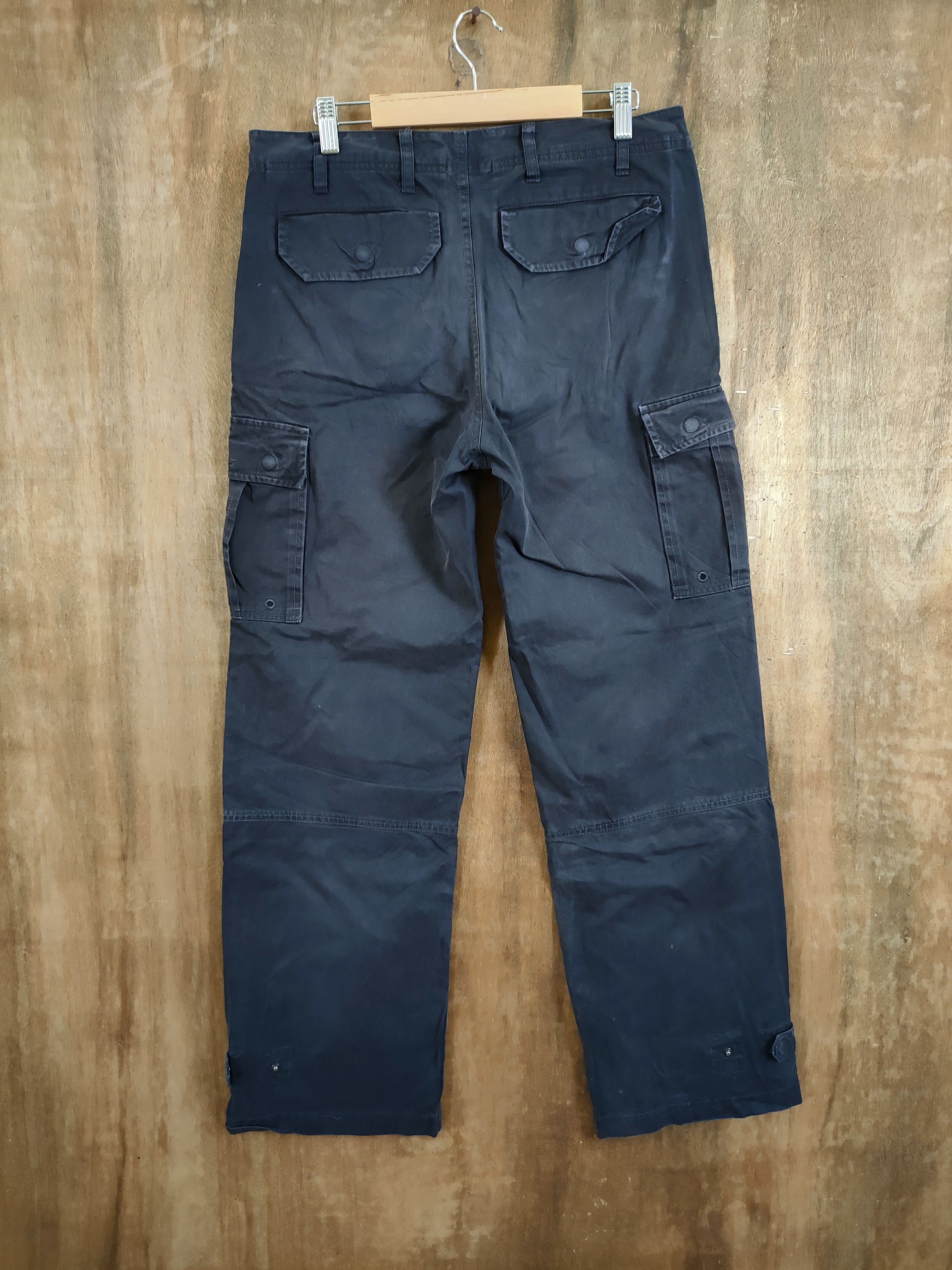 Faded Glory DLL 291295 Homme japan multipocket black cargo pants #1335DL Size US 32 / EU 48 - 7 Thumbnail