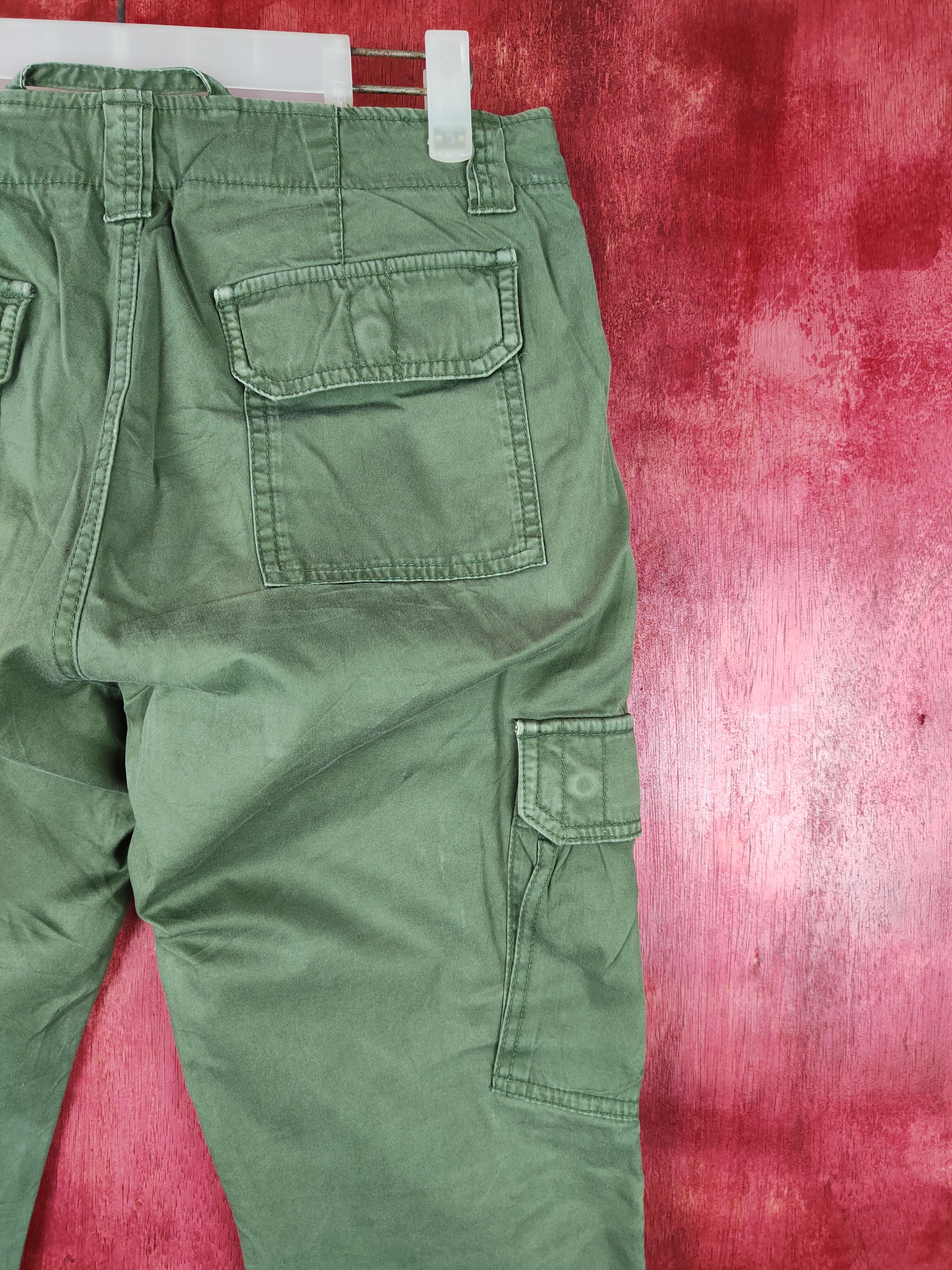 Japanese Brand × Tommy Hilfiger Tommy Hilfiger multi pocket tactical Green Pant #4367 Size US 29 - 10 Thumbnail