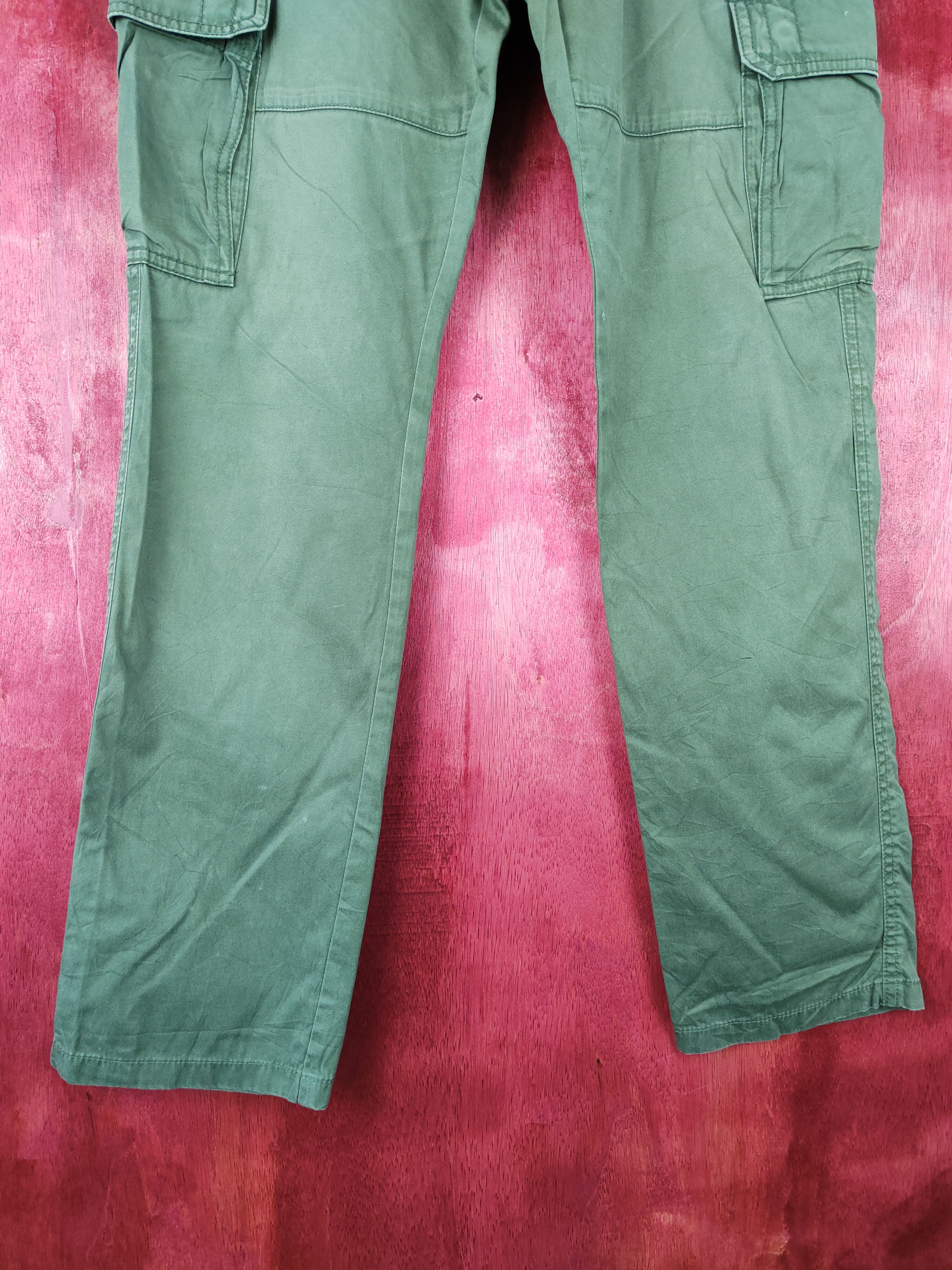 Japanese Brand × Tommy Hilfiger Tommy Hilfiger multi pocket tactical Green Pant #4367 Size US 29 - 3 Thumbnail