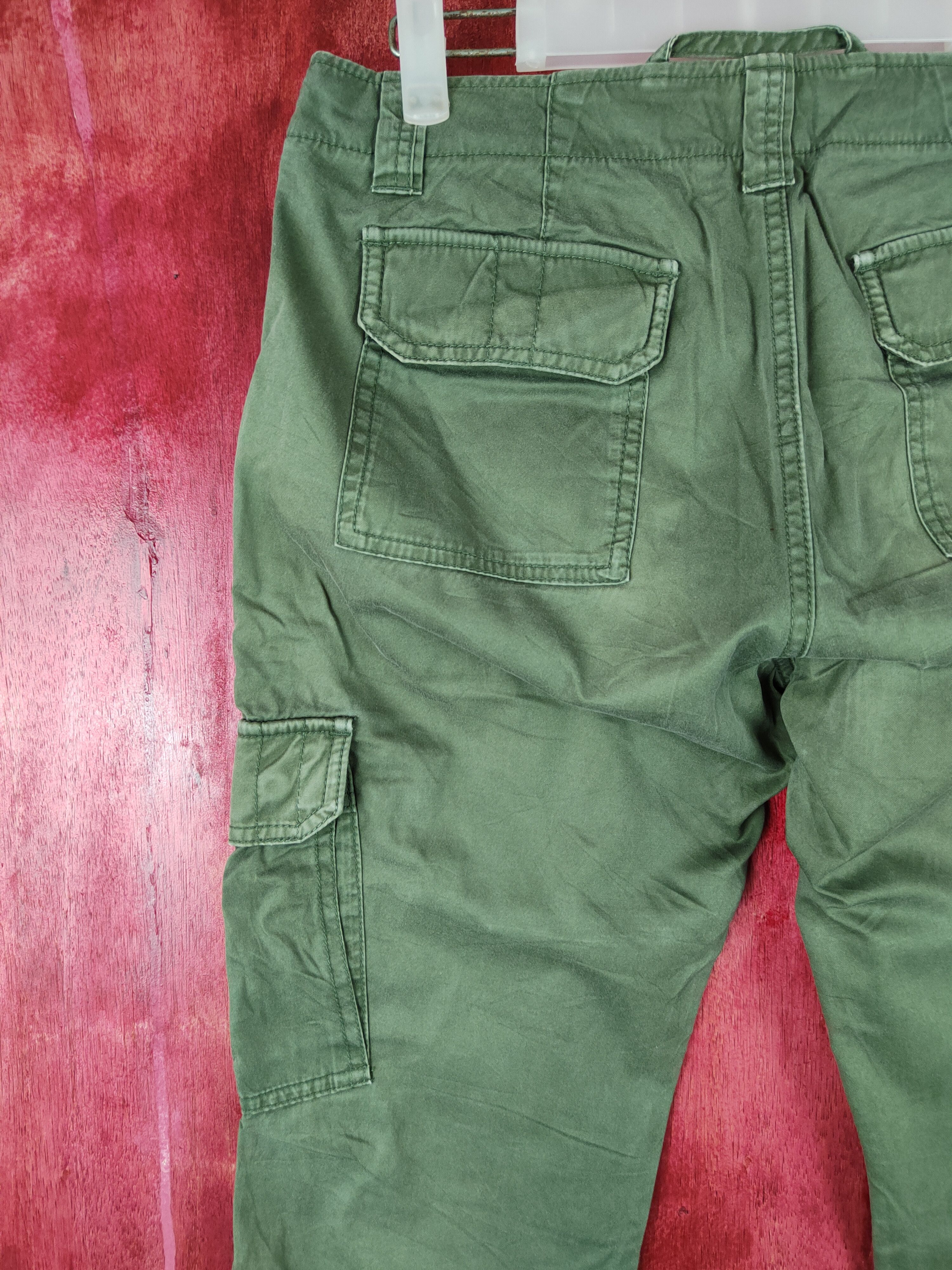 Japanese Brand × Tommy Hilfiger Tommy Hilfiger multi pocket tactical Green Pant #4367 Size US 29 - 9 Thumbnail