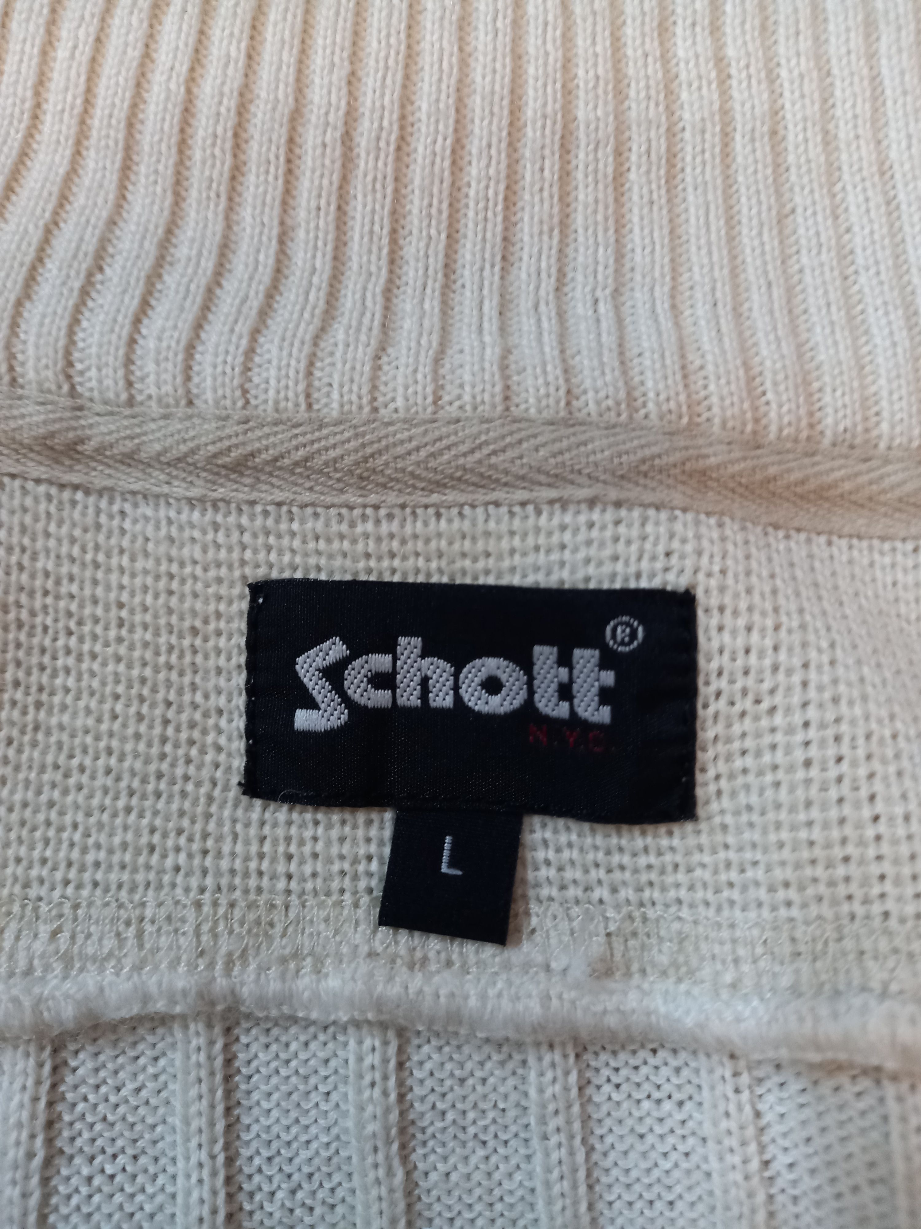 Schott Vintage Schott NYc 90s Zip Sweater,L Size US M / EU 48-50 / 2 - 3 Thumbnail