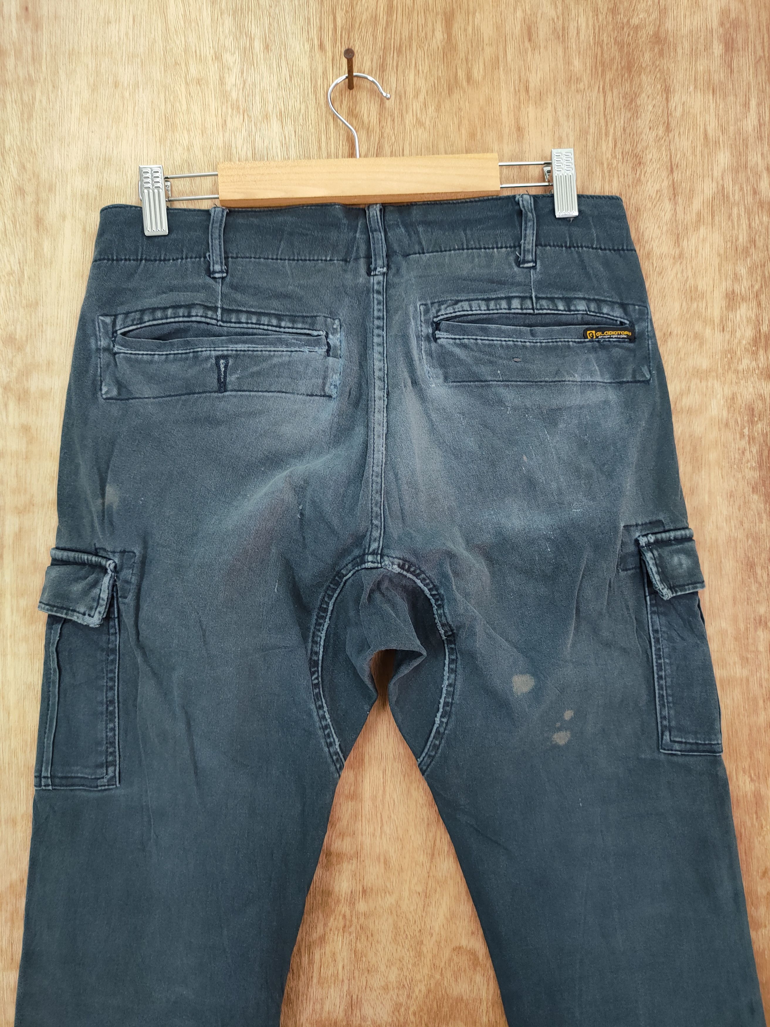 Japanese Brand DLL Glodiotor distressed thrashed cargo pants #46-271A Size US 30 / EU 46 - 11 Thumbnail