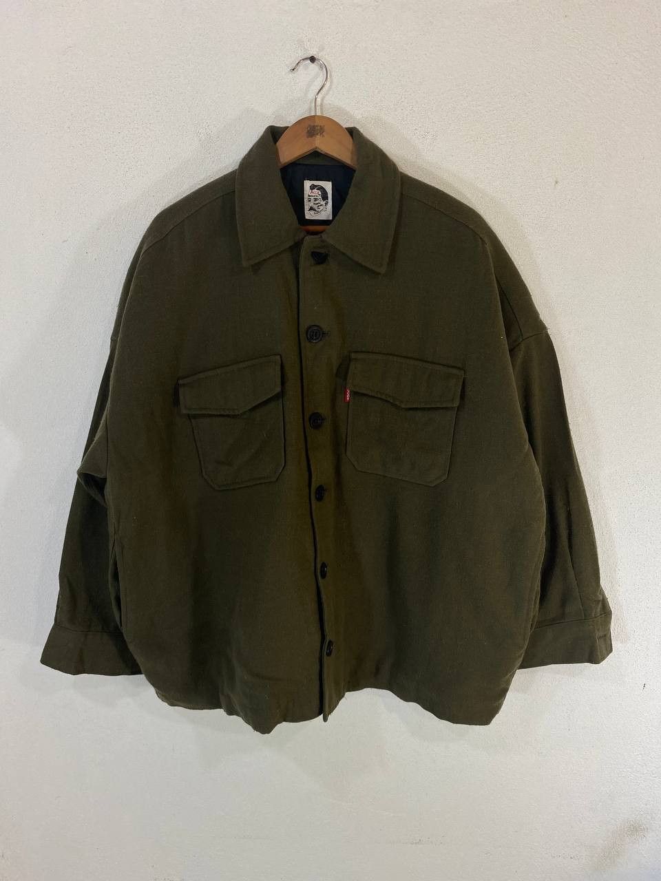 Vintage Rare Mccoy Industry wool jacket green army