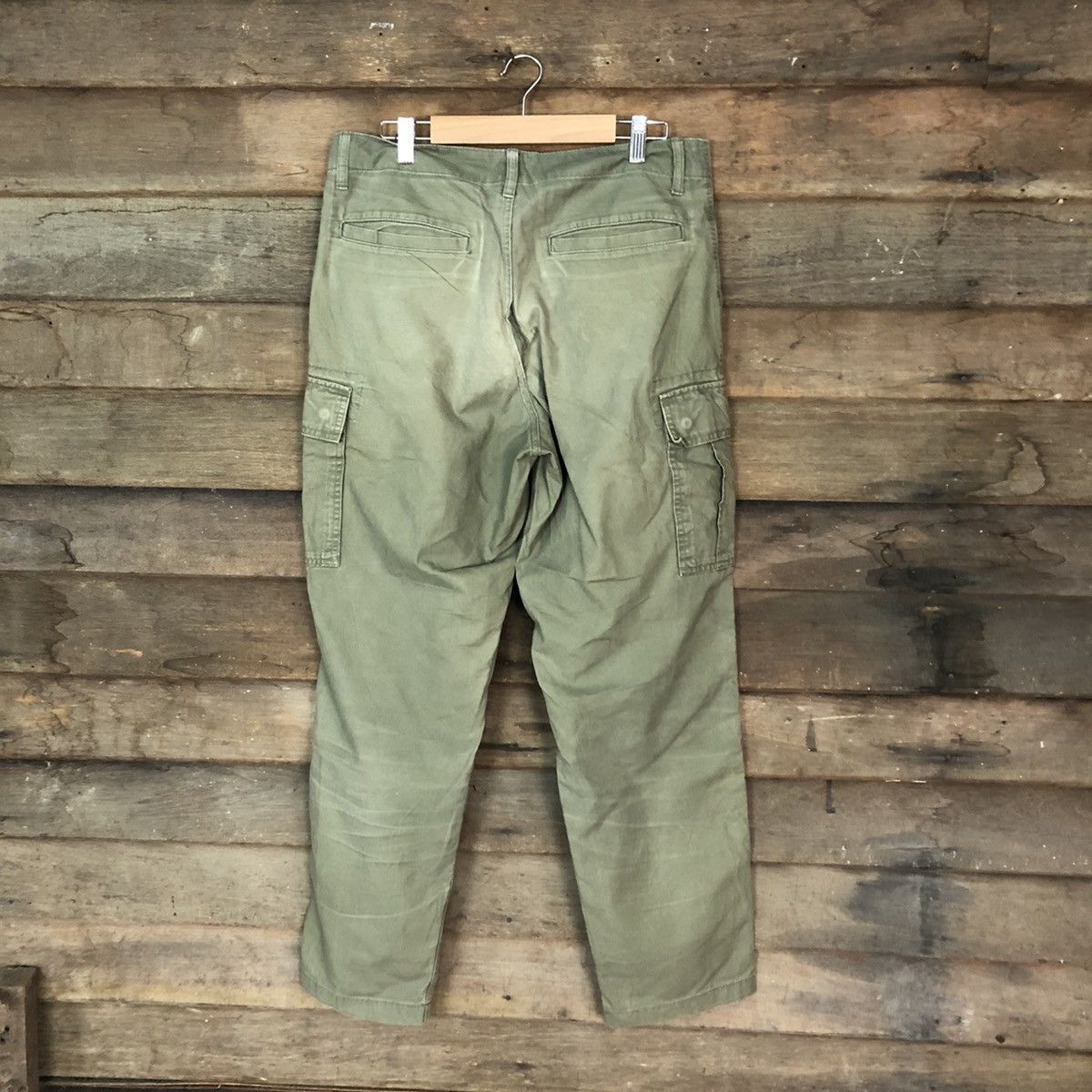 Japanese Brand × Uniqlo Uniqlo japan faded multipocket Green Cargo Pants #7059 Size US 32 / EU 48 - 10 Thumbnail