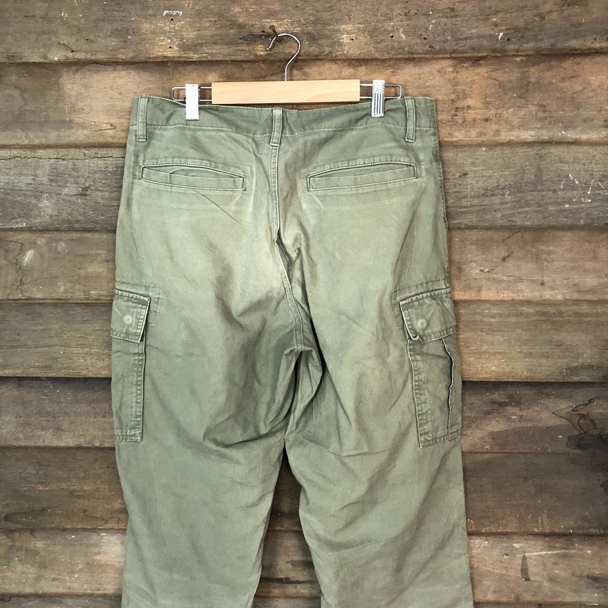Japanese Brand × Uniqlo Uniqlo japan faded multipocket Green Cargo Pants #7059 Size US 32 / EU 48 - 11 Thumbnail