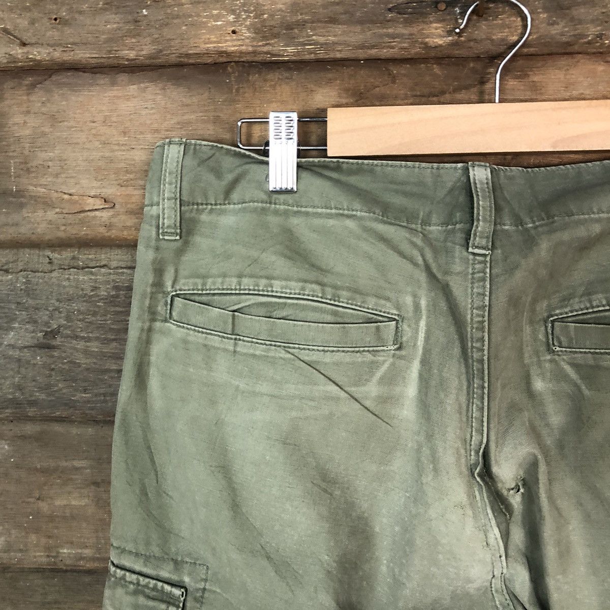 Japanese Brand × Uniqlo Uniqlo japan faded multipocket Green Cargo Pants #7059 Size US 32 / EU 48 - 13 Thumbnail