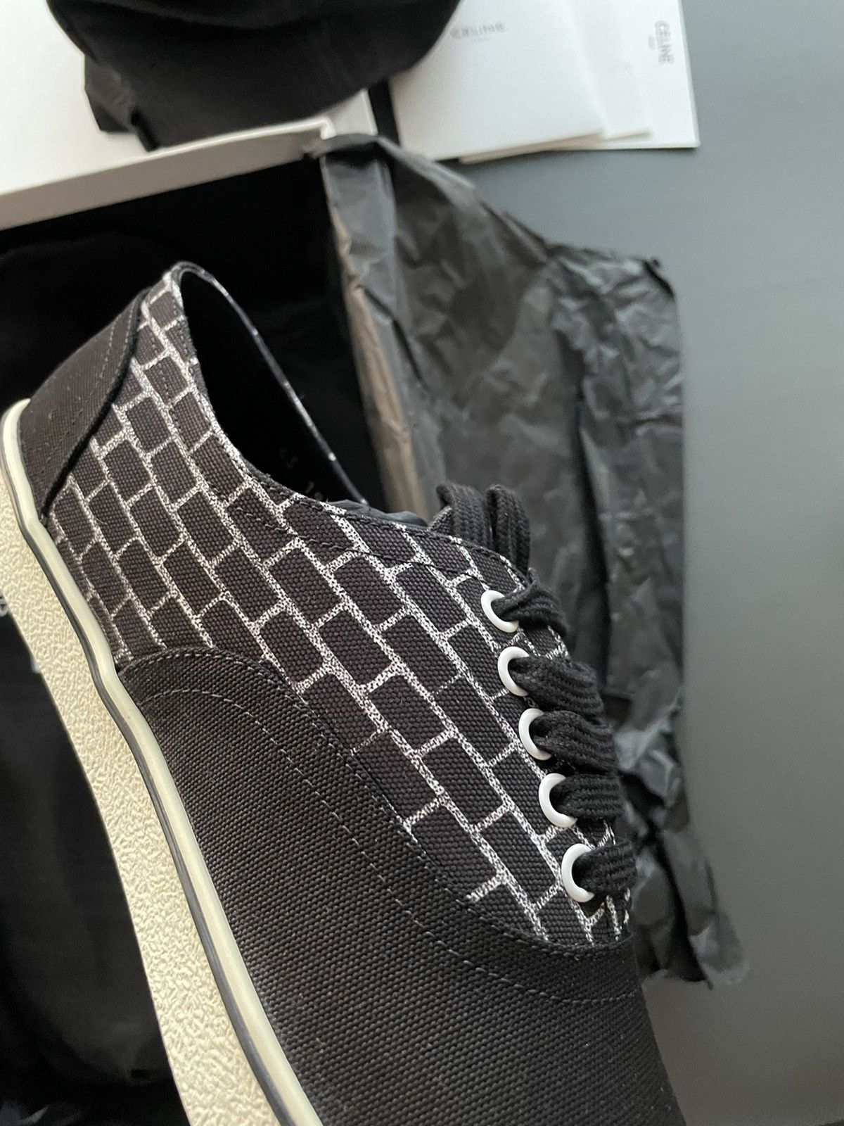 Celine × Hedi Slimane Rare New Super Runway Limited Edition Brick Leather Sneaker Size US 10 / EU 43 - 14 Thumbnail