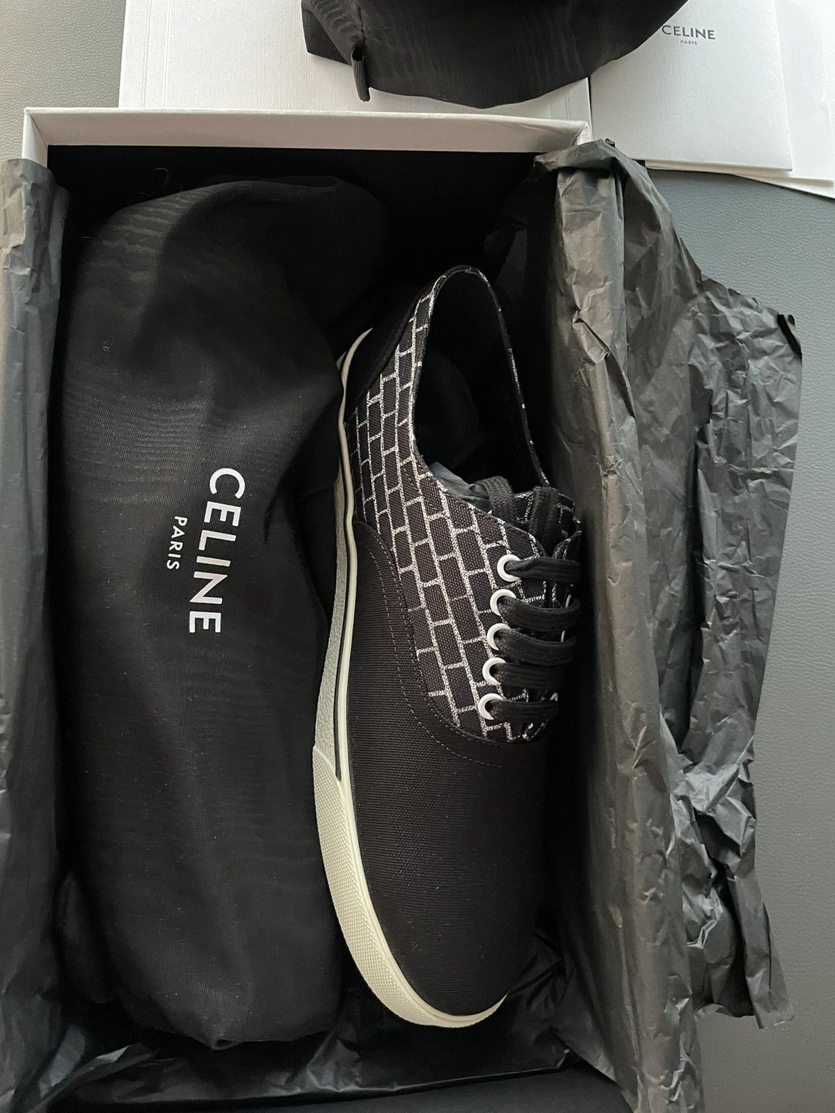 Celine × Hedi Slimane Rare New Super Runway Limited Edition Brick Leather Sneaker Size US 10 / EU 43 - 5 Thumbnail
