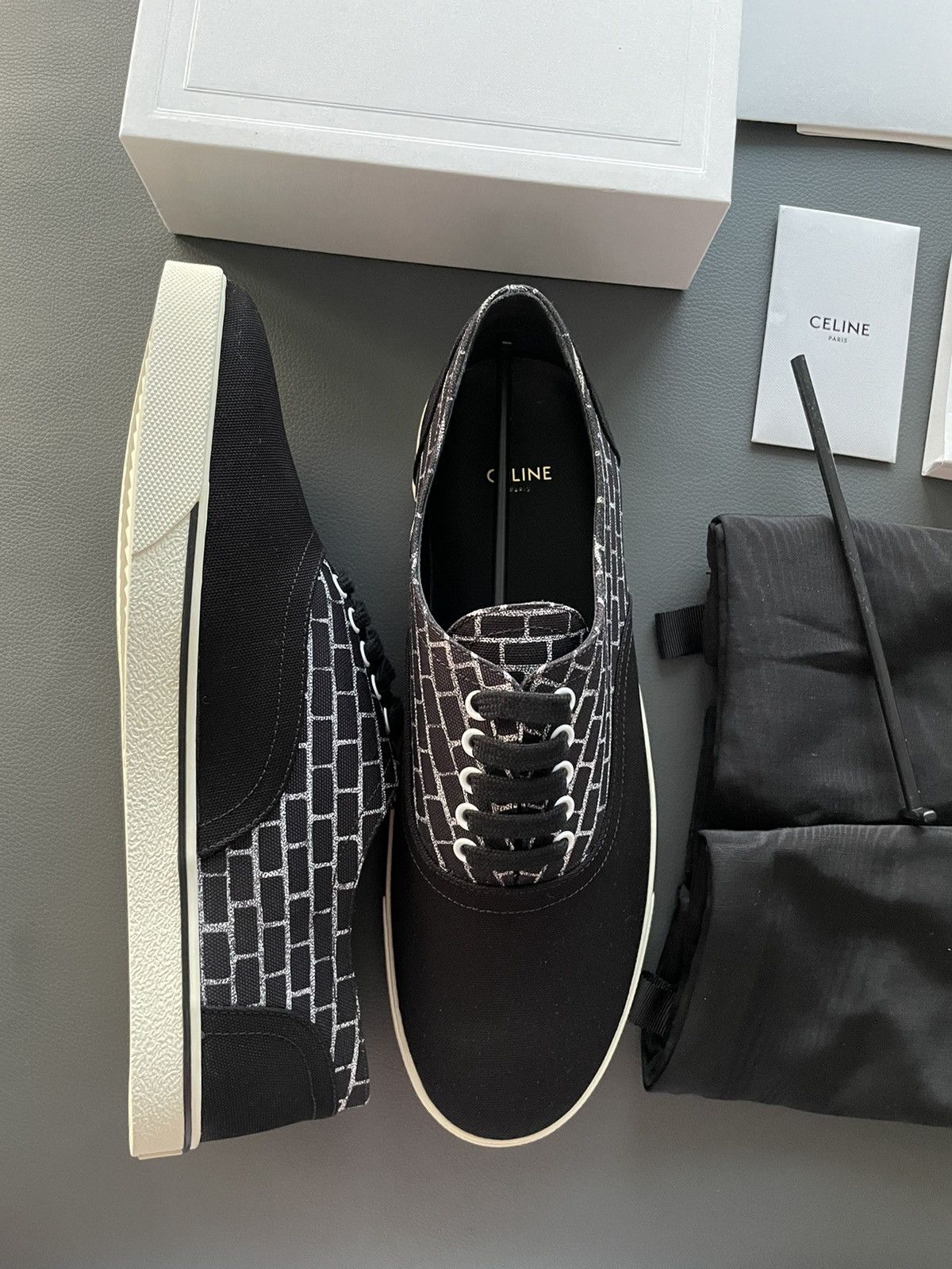 Celine × Hedi Slimane Rare New Super Runway Limited Edition Brick Leather Sneaker Size US 10 / EU 43 - 22 Thumbnail