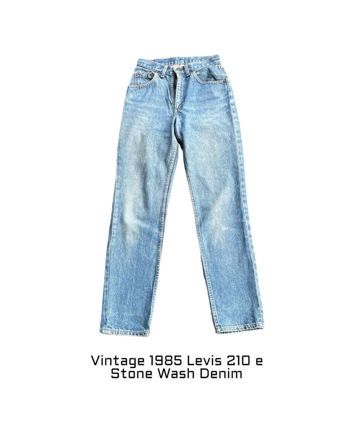 Levi's Vintage 1985 Levis 210 e Stone Wash Denim Size US 26 / EU 42 - 1 Thumbnail