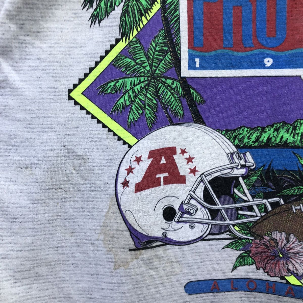 NFL Vintage!! NFL Probowl Hawaii 1992 Backhitt Tshirt Size US L / EU 52-54 / 3 - 4 Thumbnail