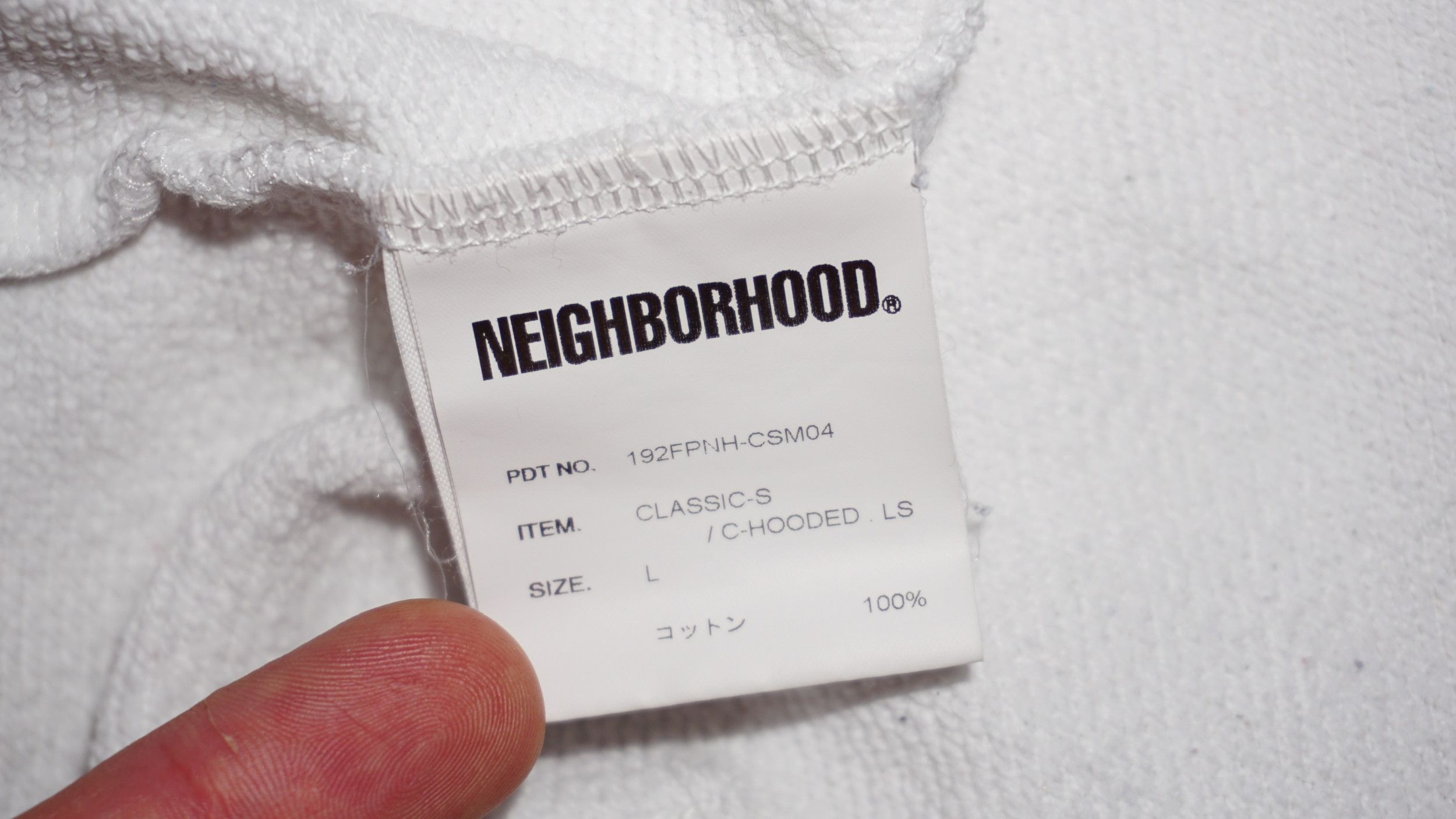Neighborhood Neighborhood No Mercy White Sweatshirt Hoodie Size US L / EU 52-54 / 3 - 10 Thumbnail