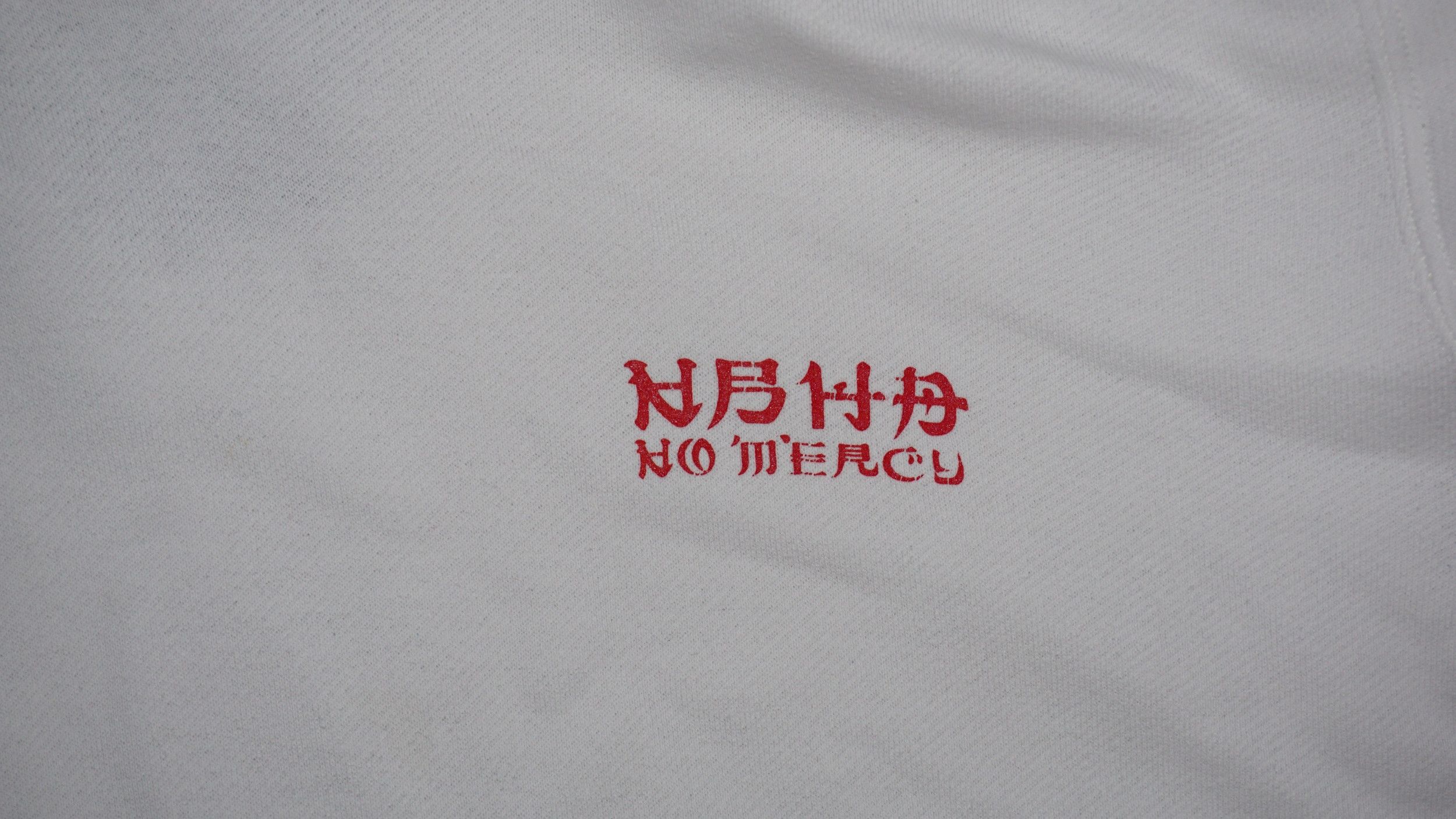 Neighborhood Neighborhood No Mercy White Sweatshirt Hoodie Size US L / EU 52-54 / 3 - 4 Thumbnail