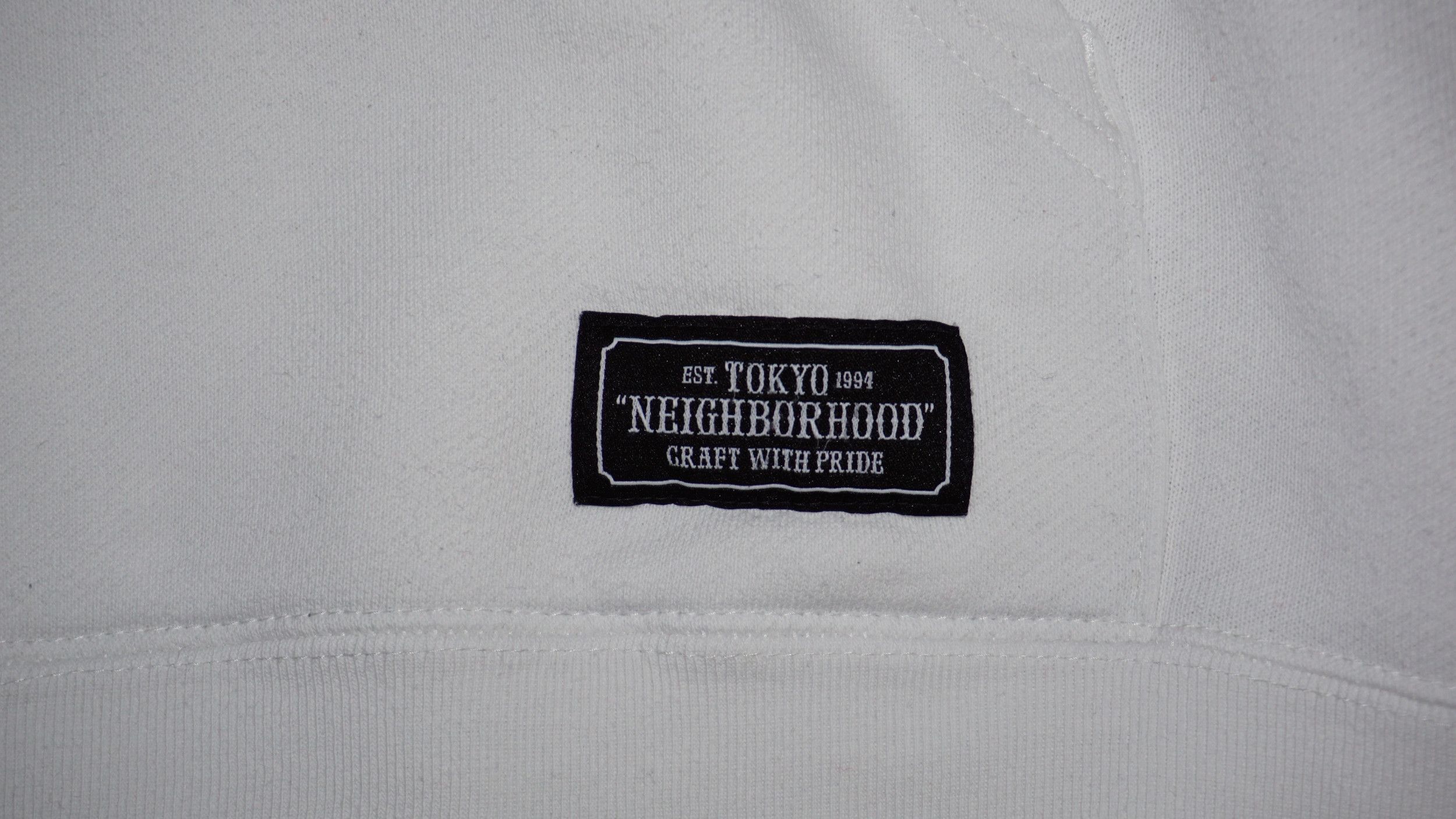 Neighborhood Neighborhood No Mercy White Sweatshirt Hoodie Size US L / EU 52-54 / 3 - 7 Thumbnail