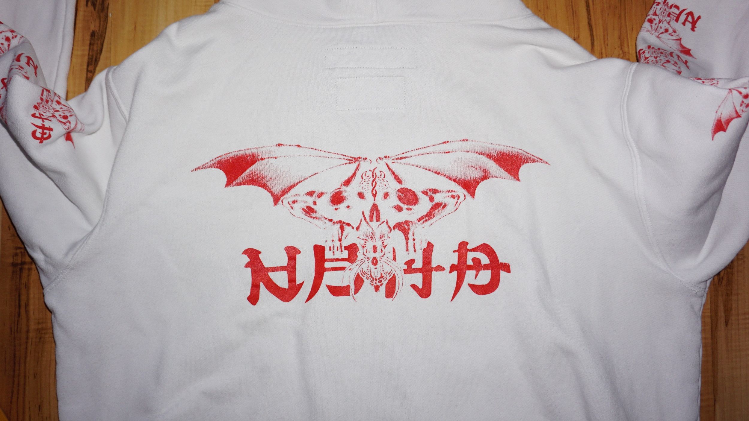 Neighborhood Neighborhood No Mercy White Sweatshirt Hoodie Size US L / EU 52-54 / 3 - 9 Thumbnail
