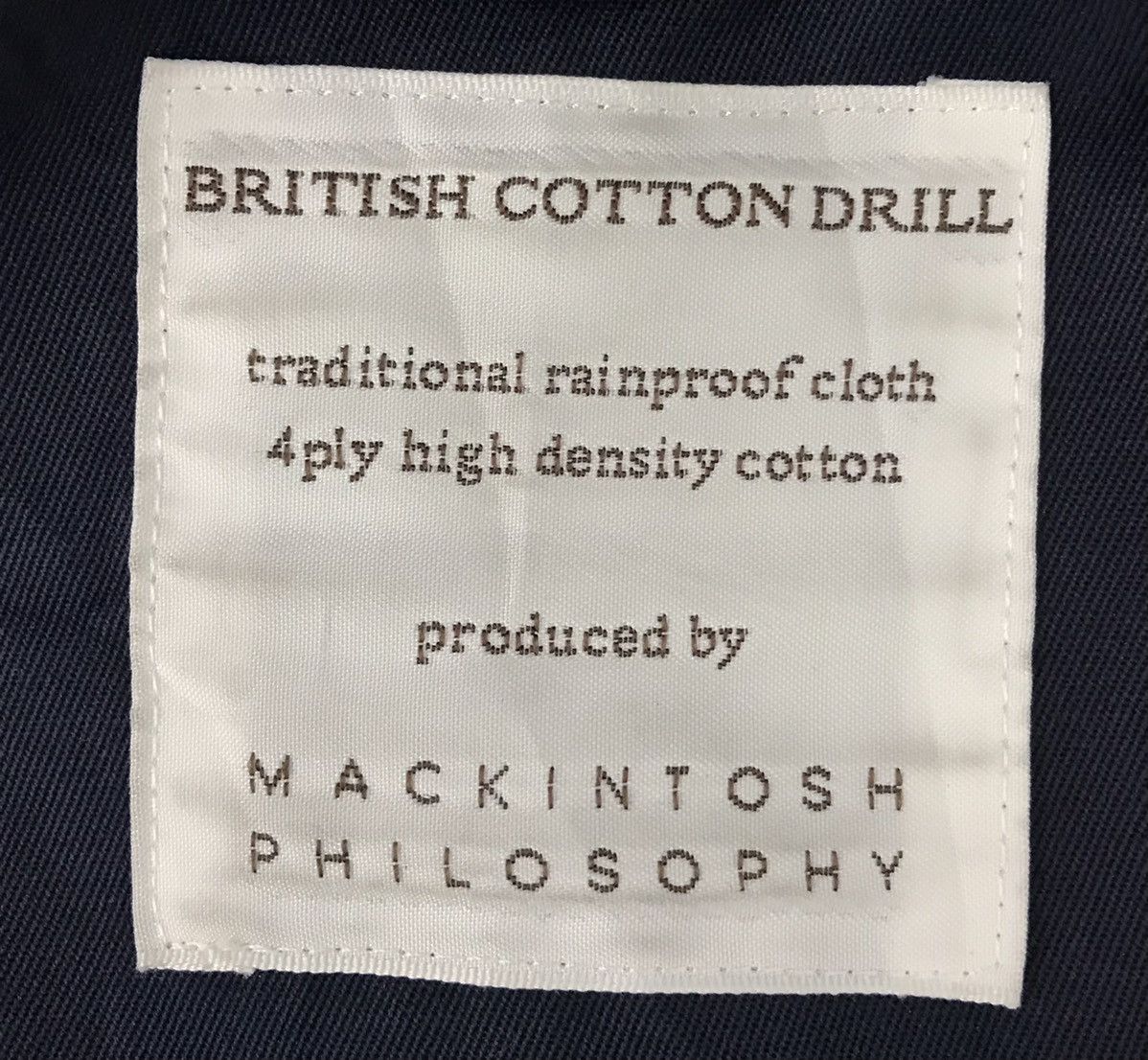 Mackintosh MACKINTOSH PHILOSOPHY BRITISH COTTON DRILL JACKET Size US M / EU 48-50 / 2 - 11 Thumbnail