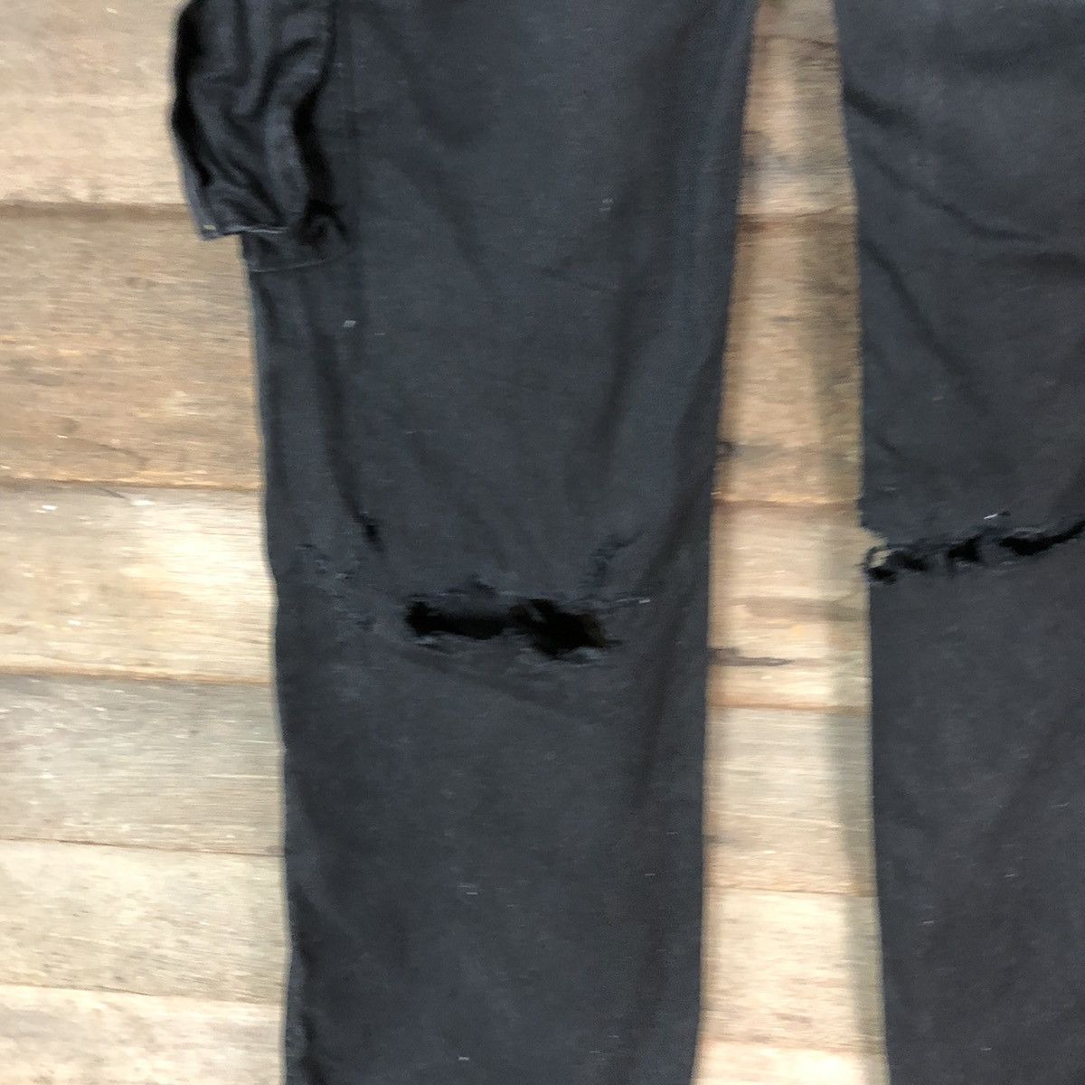 Japanese Brand DL Japan ripped utility multipocket Black Cargo Pants #7048 Size 27" / US 4 / IT 40 - 14 Thumbnail