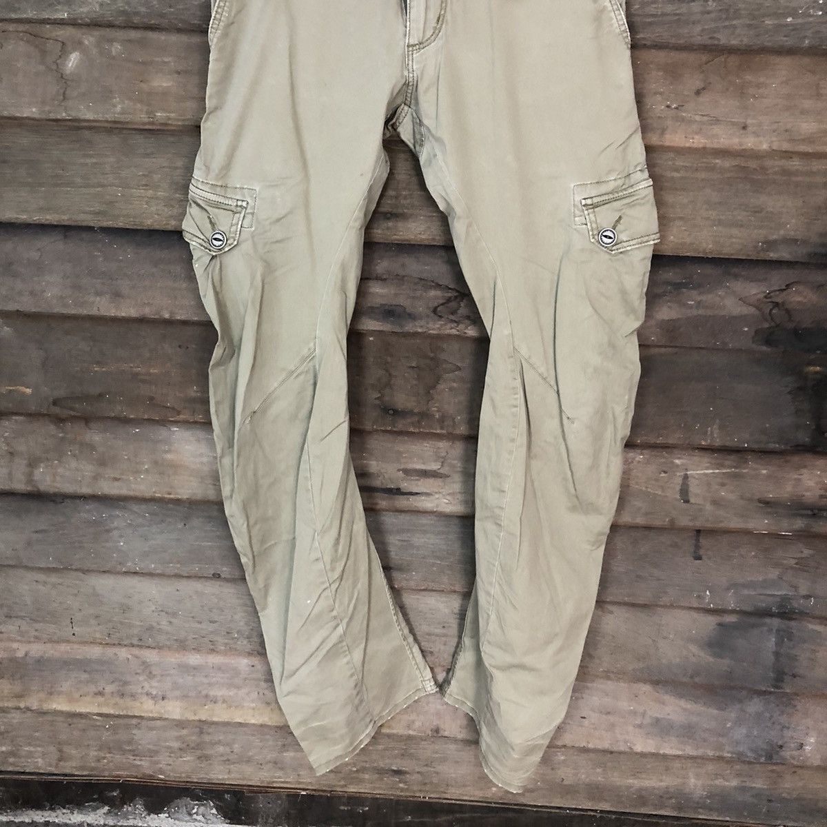 Japanese Brand × Vintage Ycross Clothing Style Brown Cargo Pants #3971 Size US 30 / EU 46 - 3 Thumbnail