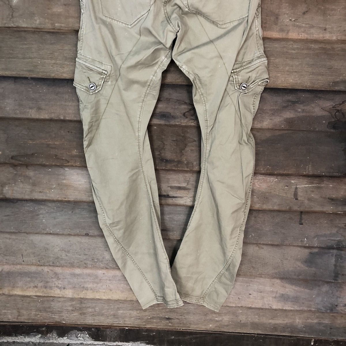 Japanese Brand × Vintage Ycross Clothing Style Brown Cargo Pants #3971 Size US 30 / EU 46 - 13 Thumbnail