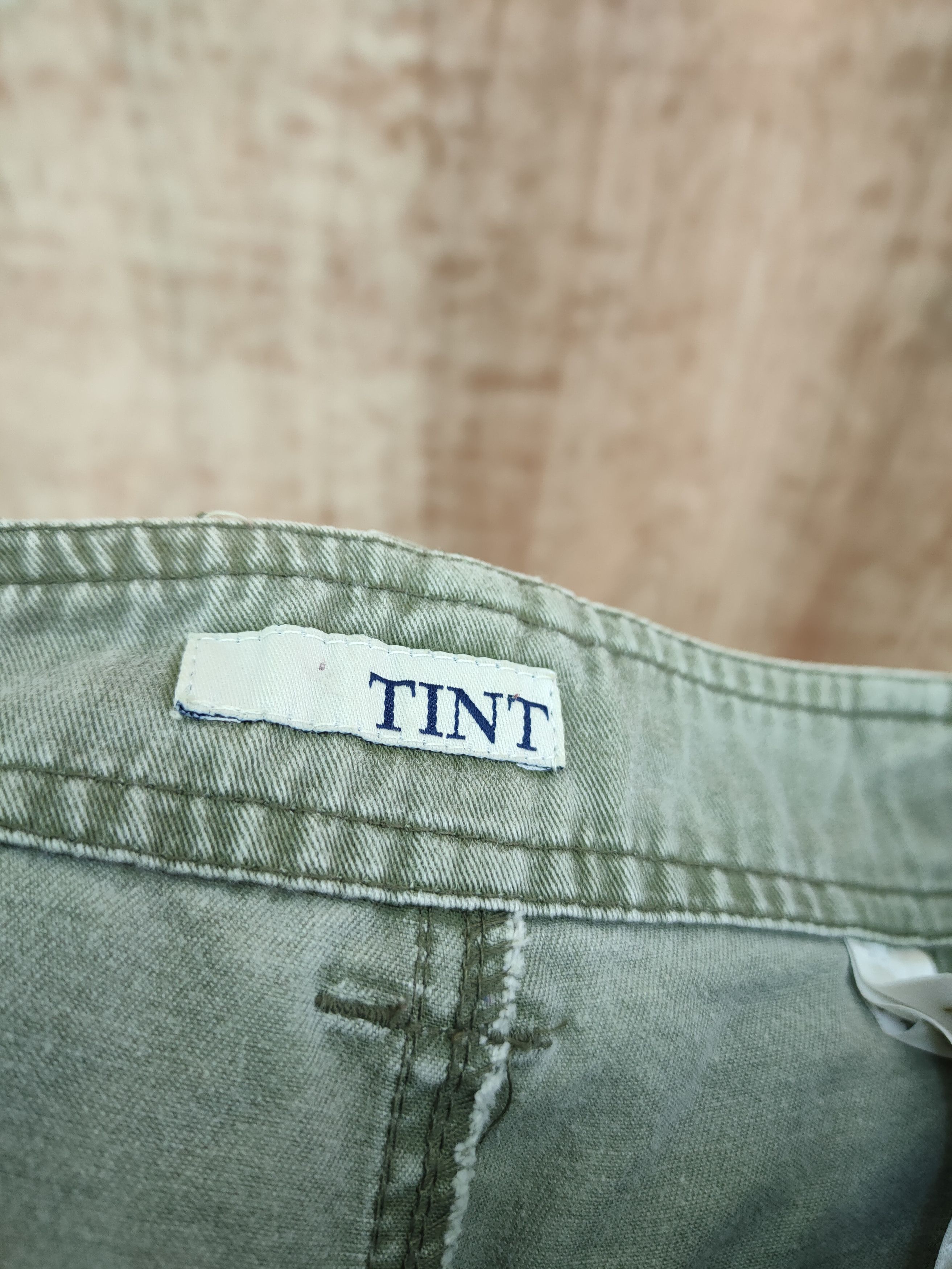 Japanese Brand DL Tint Flower art faded green vintage cargo pants #962 Size 28" / US 6 / IT 42 - 11 Thumbnail
