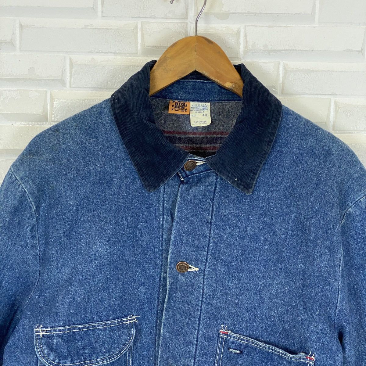 Wrangler Big Ben By Wrangler Chore Denim Jacket Workwear Size US M / EU 48-50 / 2 - 4 Thumbnail