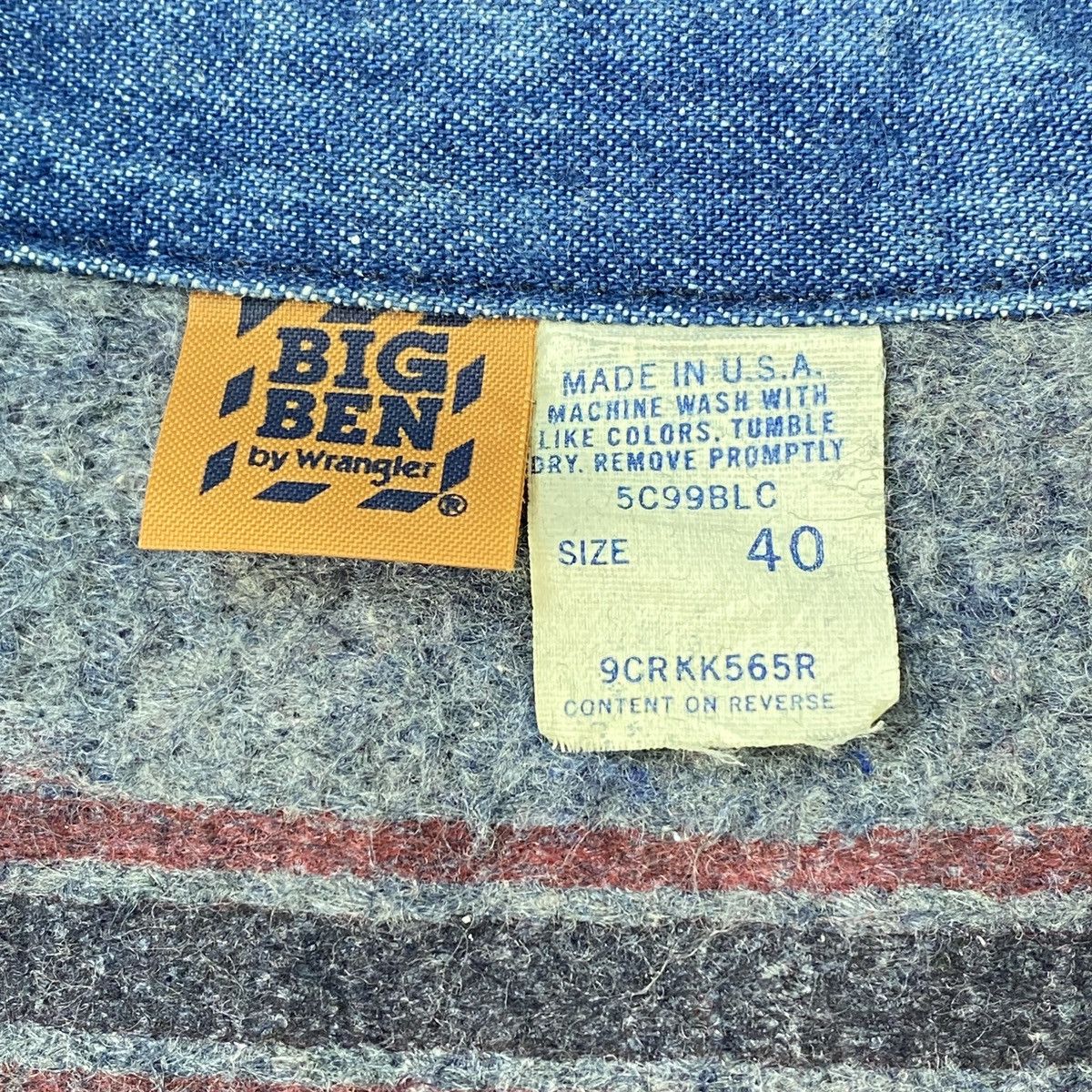 Wrangler Big Ben By Wrangler Chore Denim Jacket Workwear Size US M / EU 48-50 / 2 - 18 Thumbnail