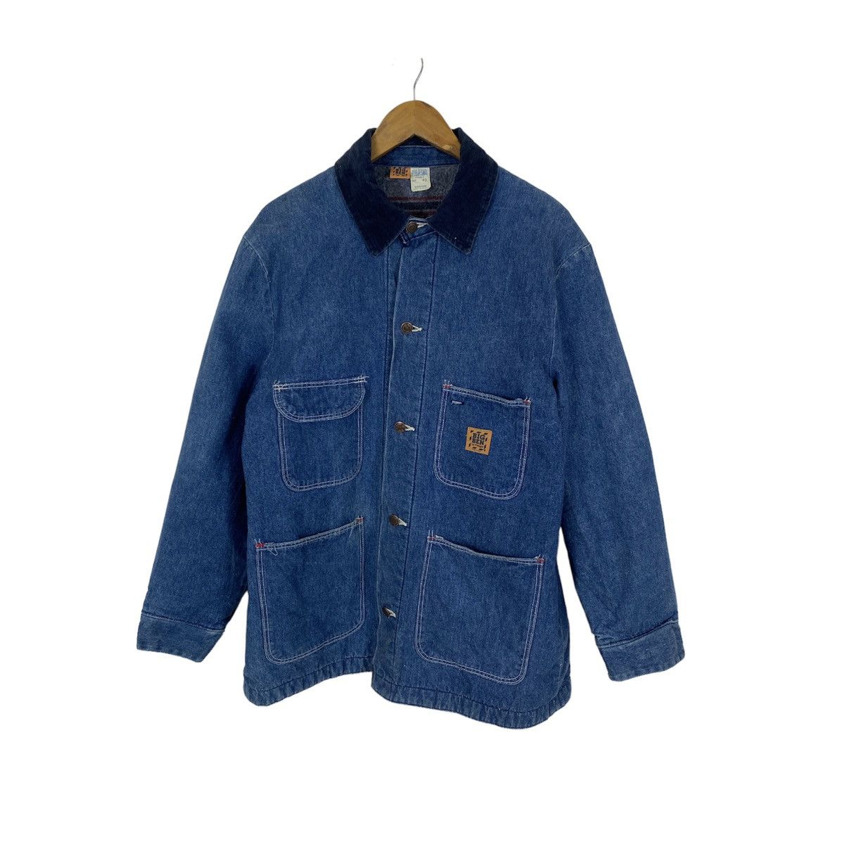image of Big Ben By Wrangler Chore Denim Jacket Workwear in Blue Denim, Men's (Size Medium)