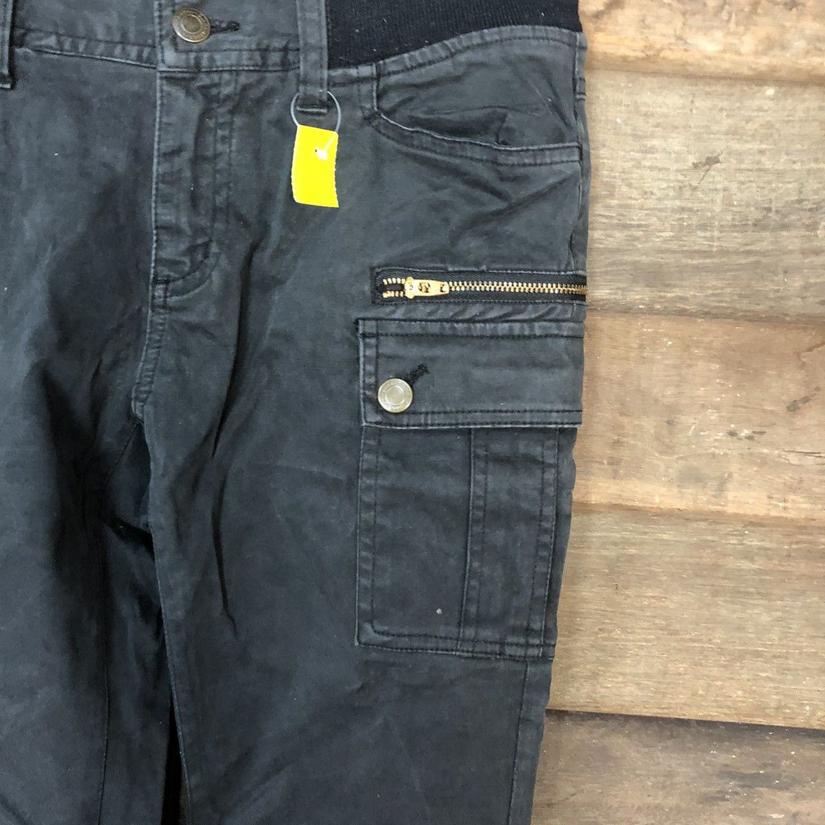 Japanese Brand × Vintage Japanese Brand Black multi pocket Cargo Pants #3388 Size 26" / US 2 / IT 38 - 7 Thumbnail