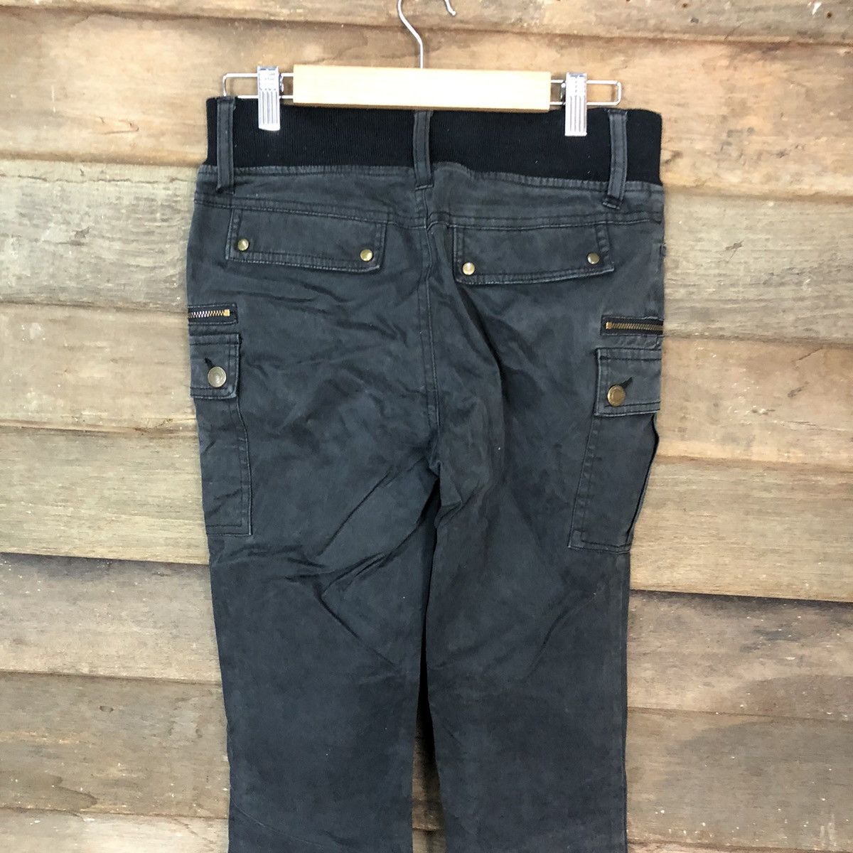 Japanese Brand × Vintage Japanese Brand Black multi pocket Cargo Pants #3388 Size 26" / US 2 / IT 38 - 12 Thumbnail