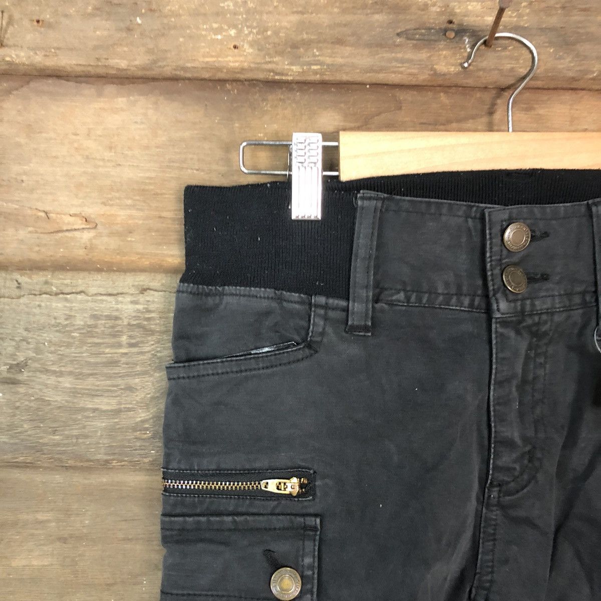 Japanese Brand × Vintage Japanese Brand Black multi pocket Cargo Pants #3388 Size 26" / US 2 / IT 38 - 4 Thumbnail