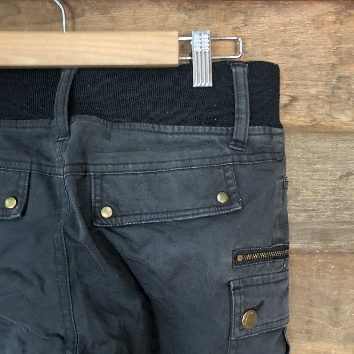 Japanese Brand × Vintage Japanese Brand Black multi pocket Cargo Pants #3388 Size 26" / US 2 / IT 38 - 15 Thumbnail