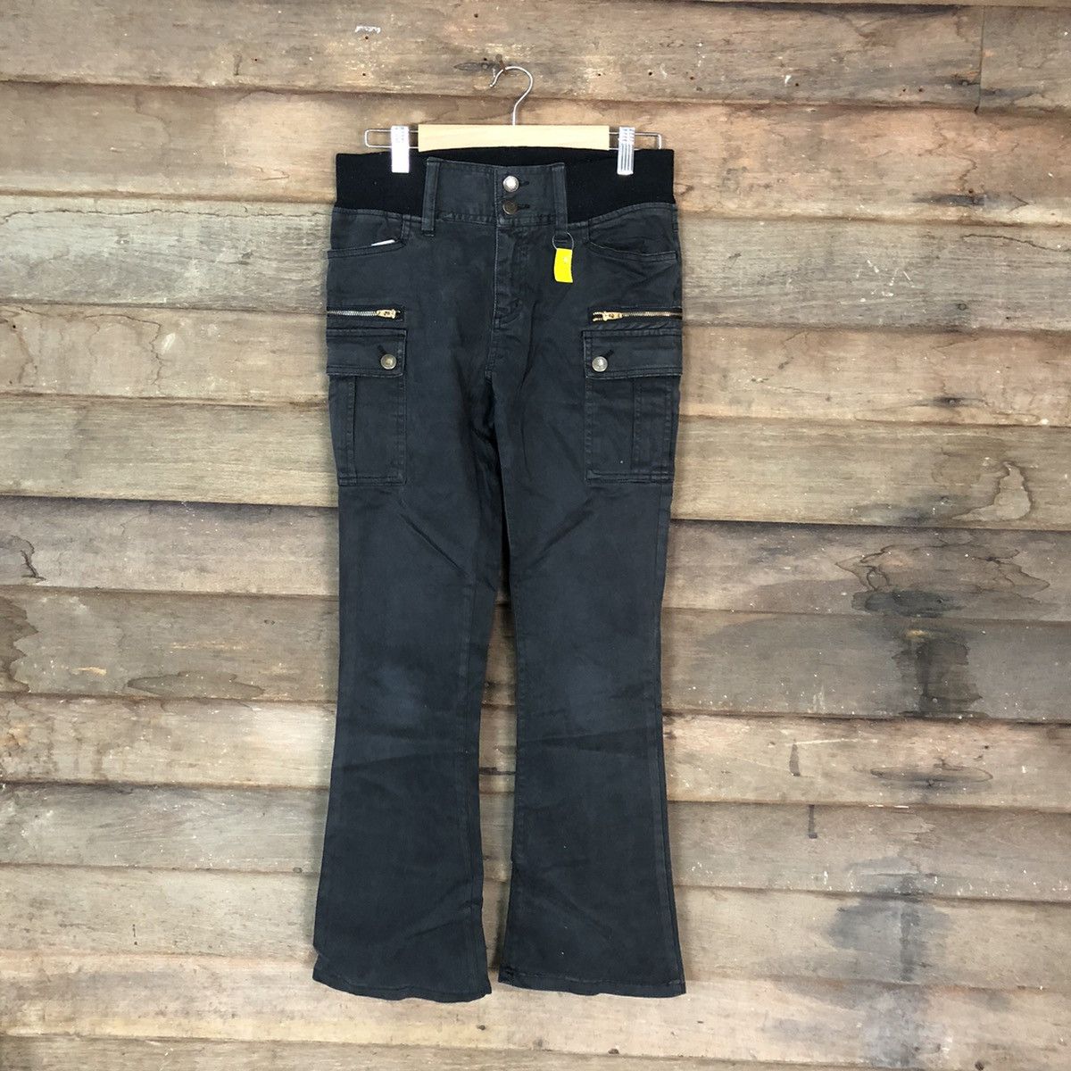 Japanese Brand × Vintage Japanese Brand Black multi pocket Cargo Pants #3388 Size 26" / US 2 / IT 38 - 1 Thumbnail