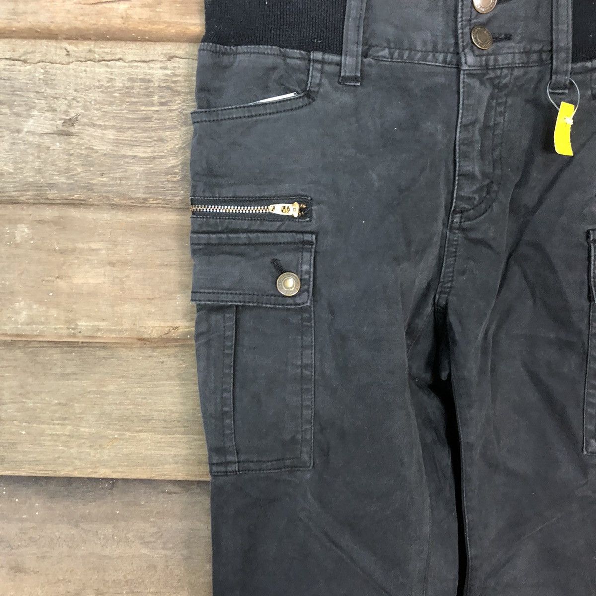 Japanese Brand × Vintage Japanese Brand Black multi pocket Cargo Pants #3388 Size 26" / US 2 / IT 38 - 6 Thumbnail