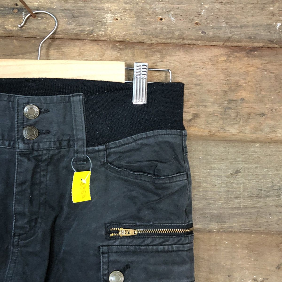 Japanese Brand × Vintage Japanese Brand Black multi pocket Cargo Pants #3388 Size 26" / US 2 / IT 38 - 5 Thumbnail