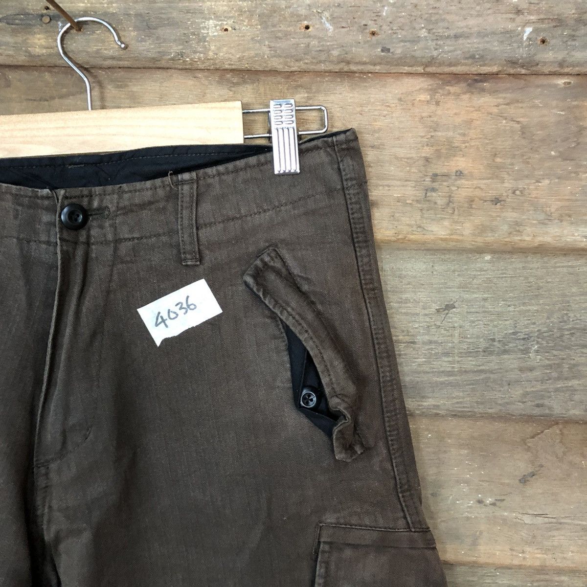 PPFM Ppfm Brown multi pocket utility Cargo Pants #4036DL Size US 30 / EU 46 - 5 Thumbnail