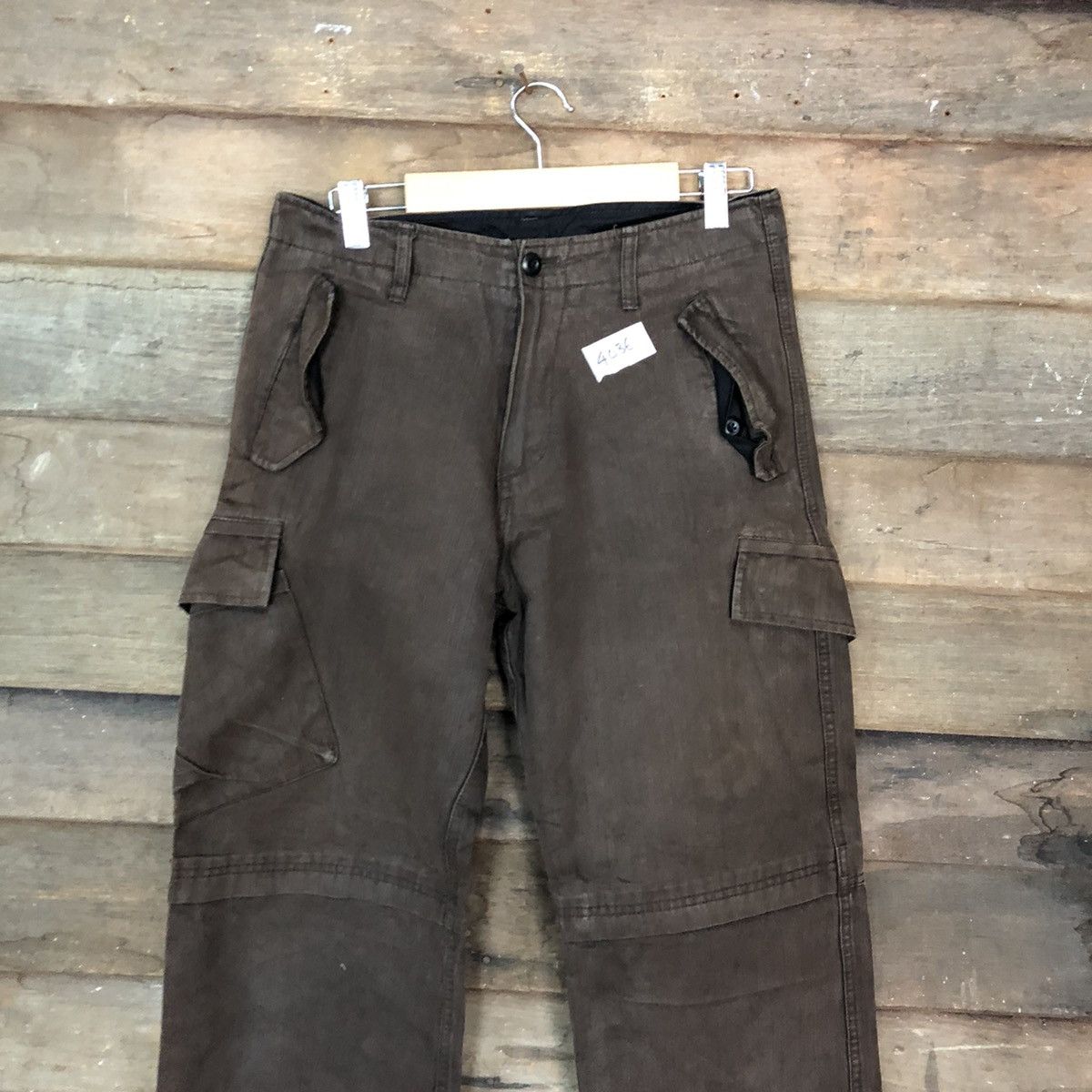 PPFM Ppfm Brown multi pocket utility Cargo Pants #4036DL Size US 30 / EU 46 - 2 Thumbnail