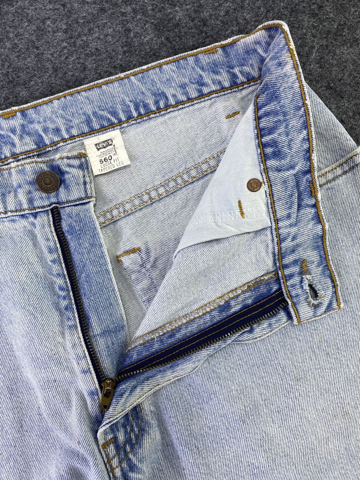 Levi's 90s Levi's vintage 560 Blue Jeans - J568 Size US 34 / EU 50 - 3 Thumbnail