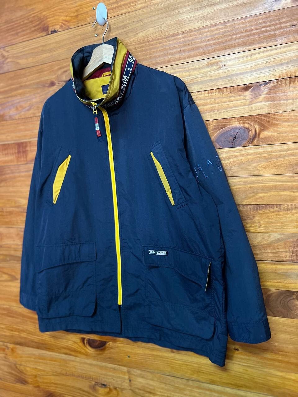 Vintage REGATTA CLUB ZIPPER JACKET Size US L / EU 52-54 / 3 - 3 Thumbnail