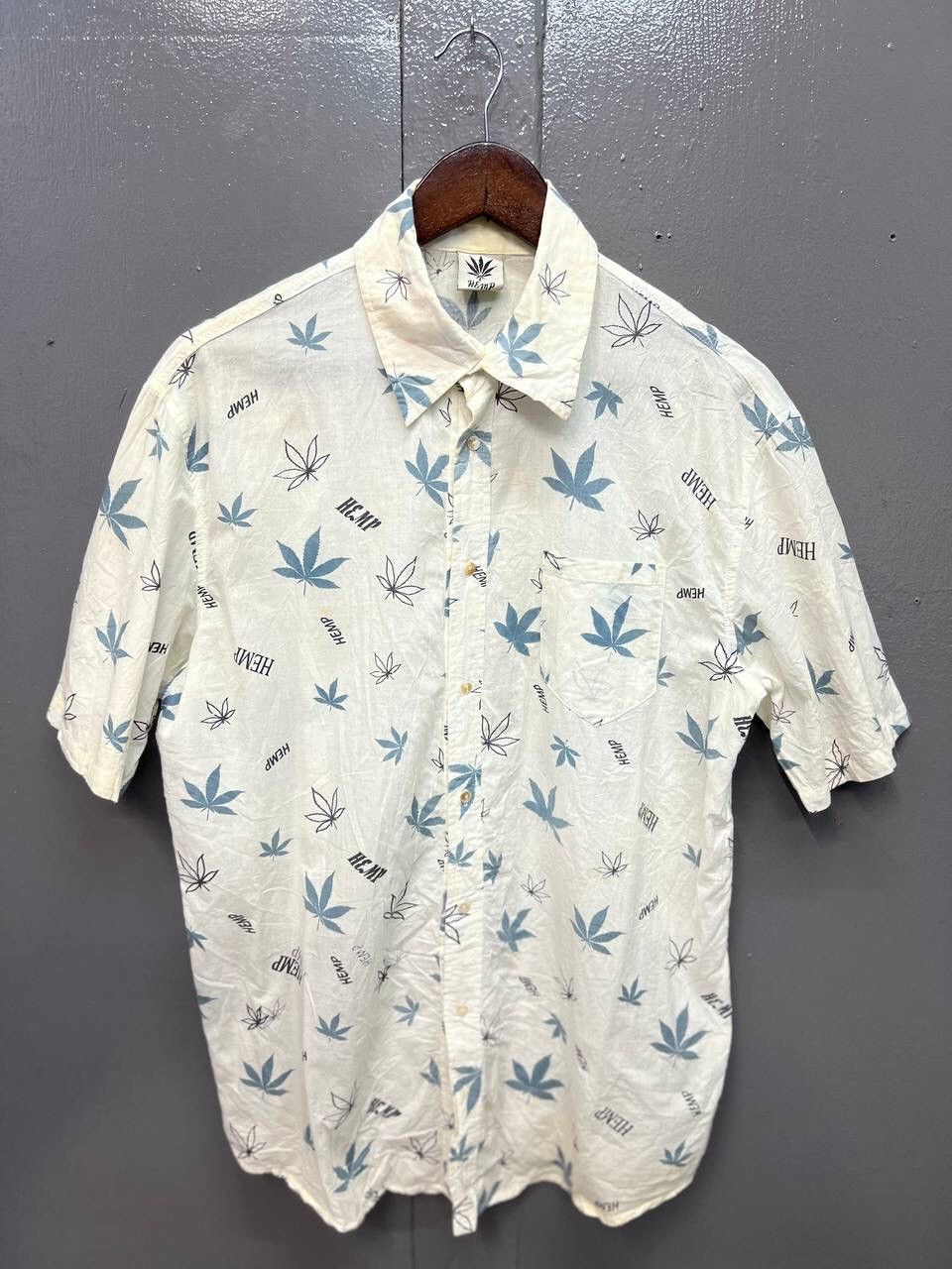 Vintage VINTAGE HEMP LEAF FULLPRINT SHIRT Size US M / EU 48-50 / 2 - 1 Thumbnail