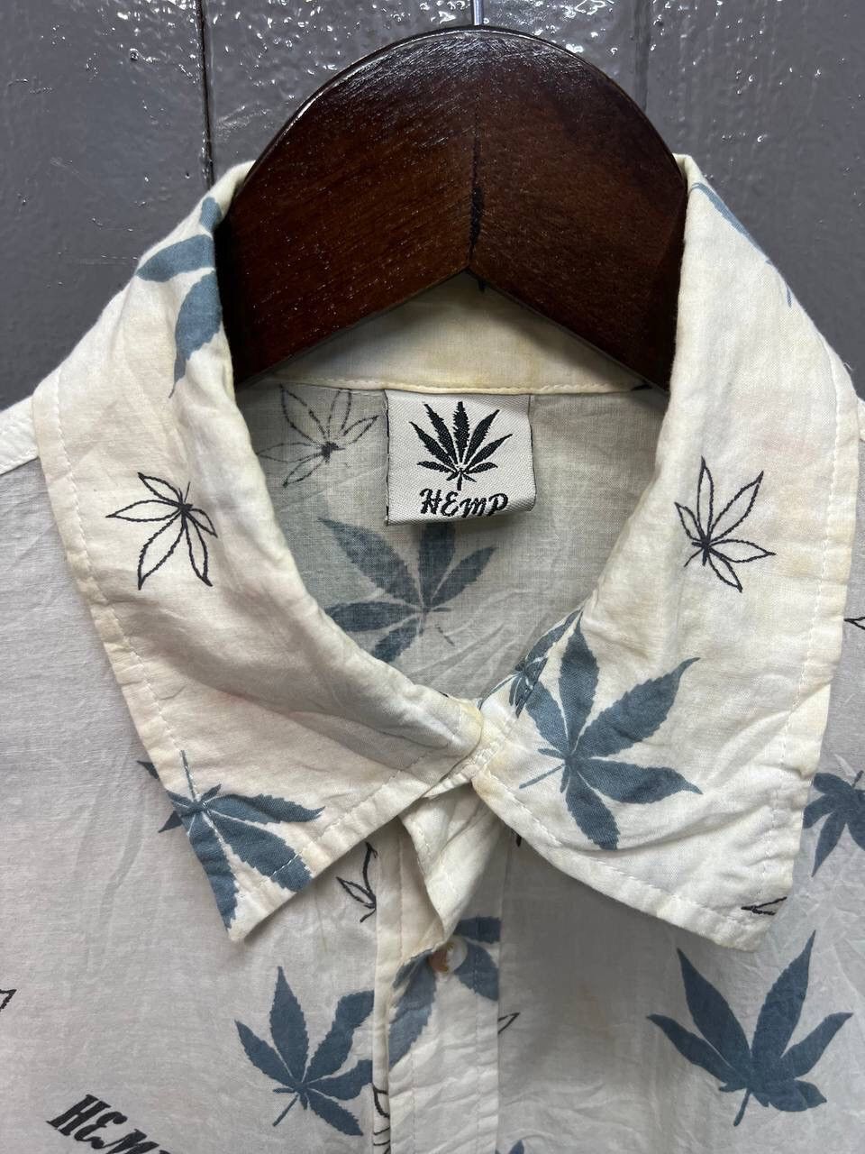 Vintage VINTAGE HEMP LEAF FULLPRINT SHIRT Size US M / EU 48-50 / 2 - 4 Thumbnail