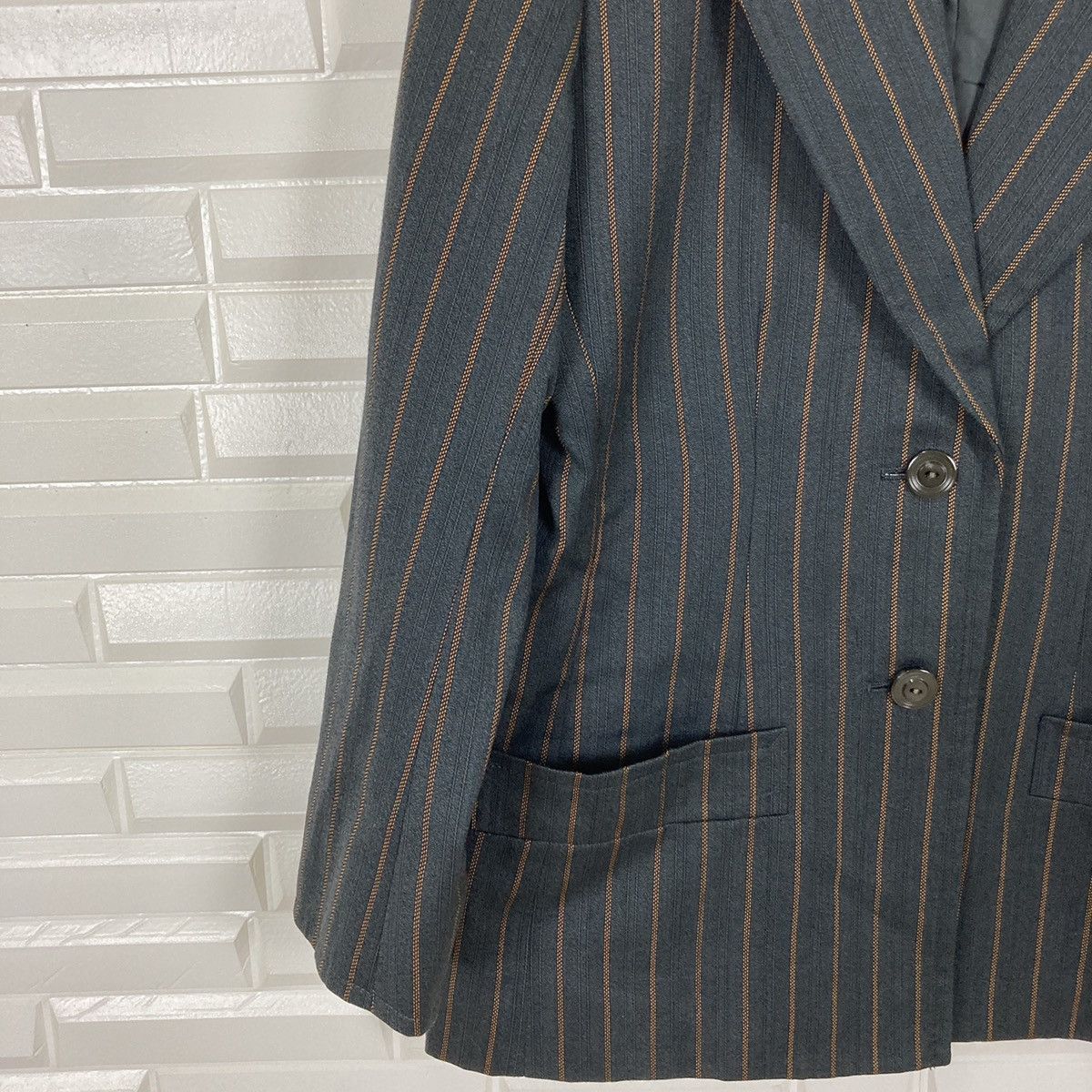 Yves Saint Laurent Yves Saint Laurent Striped Coat/Blazer Size US M / EU 48-50 / 2 - 3 Thumbnail