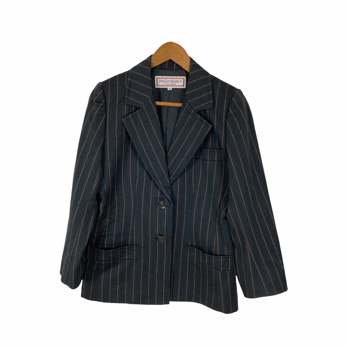 Yves Saint Laurent Yves Saint Laurent Striped Coat/Blazer Size US M / EU 48-50 / 2 - 1 Thumbnail