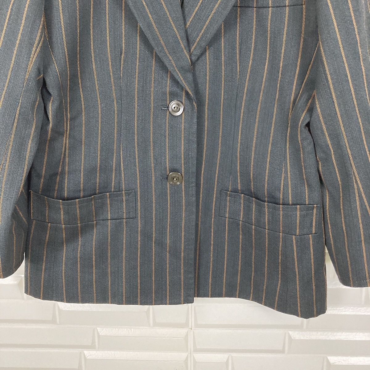 Yves Saint Laurent Yves Saint Laurent Striped Coat/Blazer Size US M / EU 48-50 / 2 - 6 Thumbnail