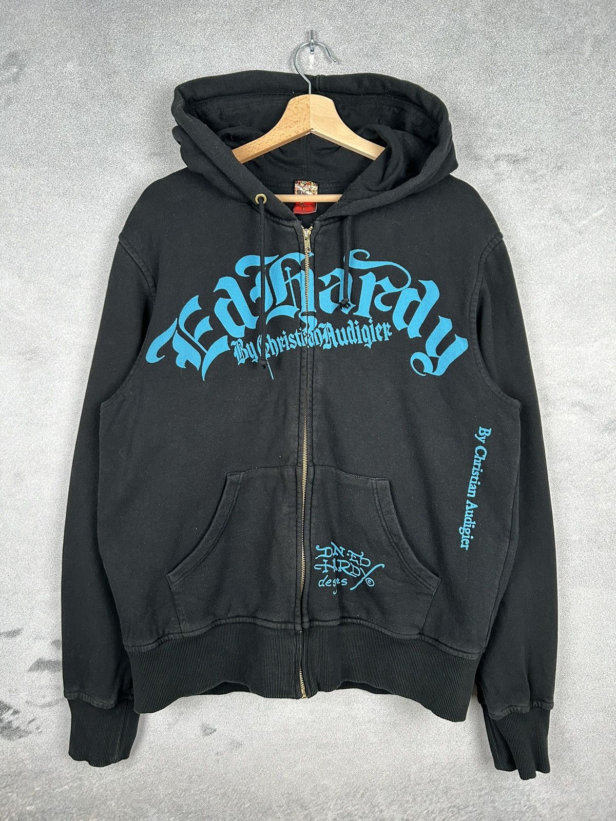 Christian Audigier Vintage Ed Hardy Christian Audigier Zip Up Hoodie Graphic Size US L / EU 52-54 / 3 - 2 Thumbnail