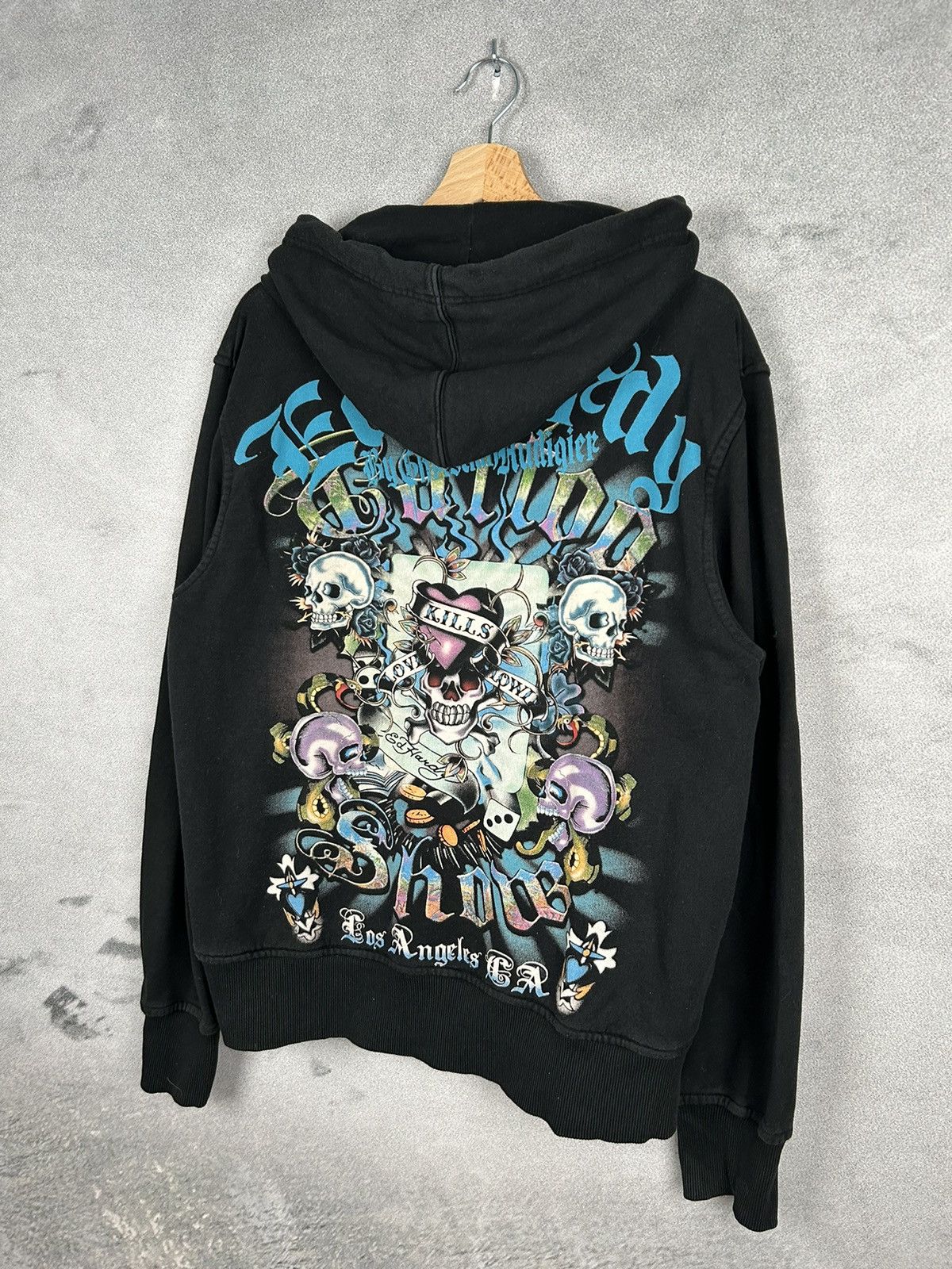 Christian Audigier Vintage Ed Hardy Christian Audigier Zip Up Hoodie Graphic Size US L / EU 52-54 / 3 - 4 Thumbnail