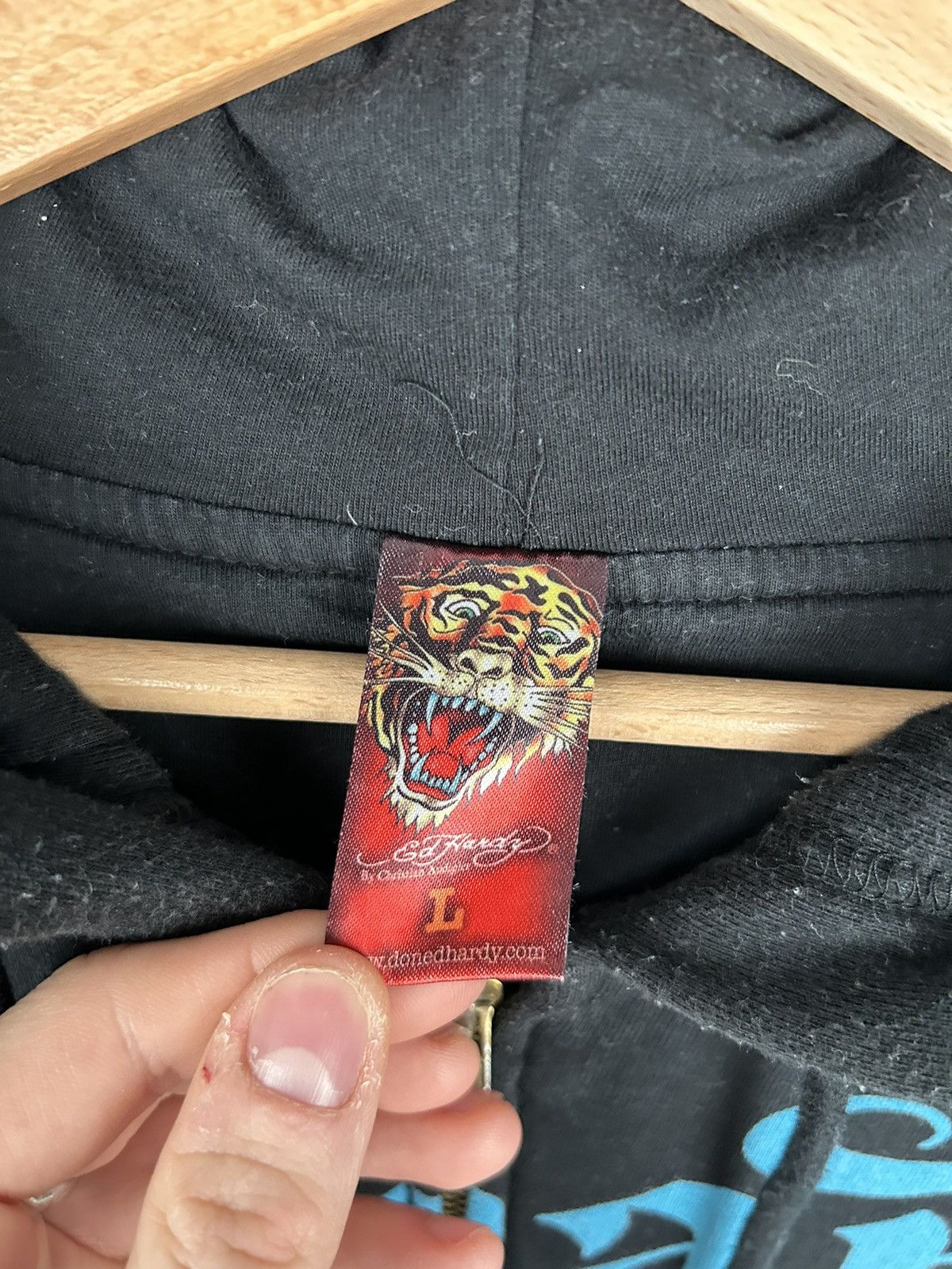 Christian Audigier Vintage Ed Hardy Christian Audigier Zip Up Hoodie Graphic Size US L / EU 52-54 / 3 - 7 Thumbnail